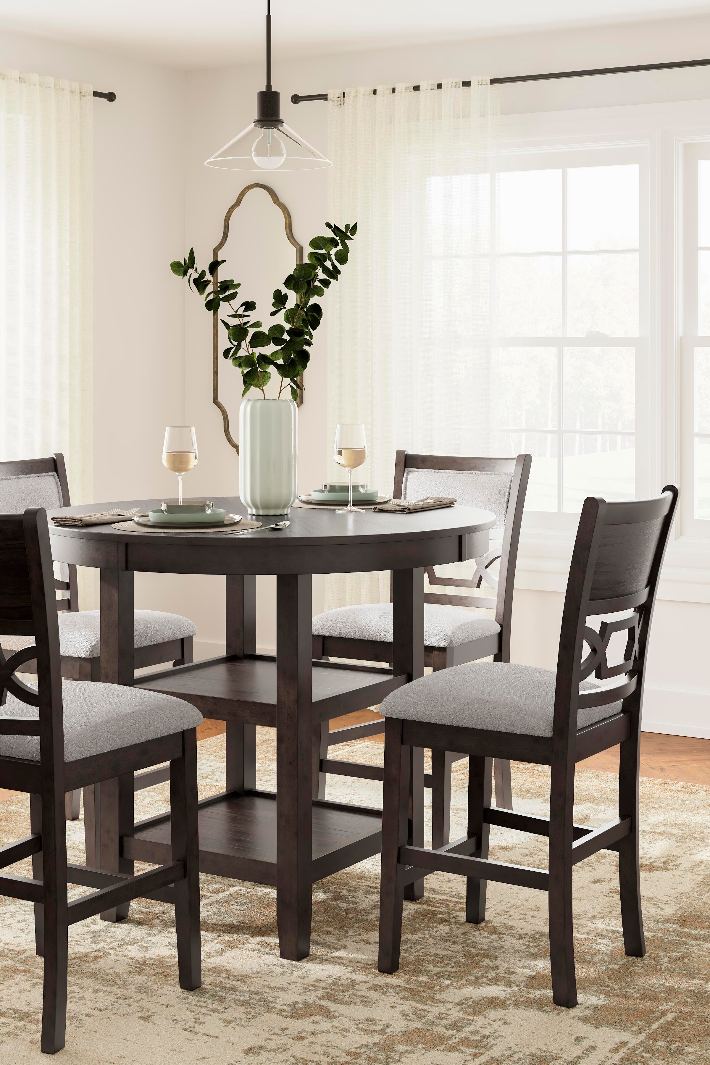 Langwest Counter Height Dining Table and 4 Barstools (Set of 5) - image 5