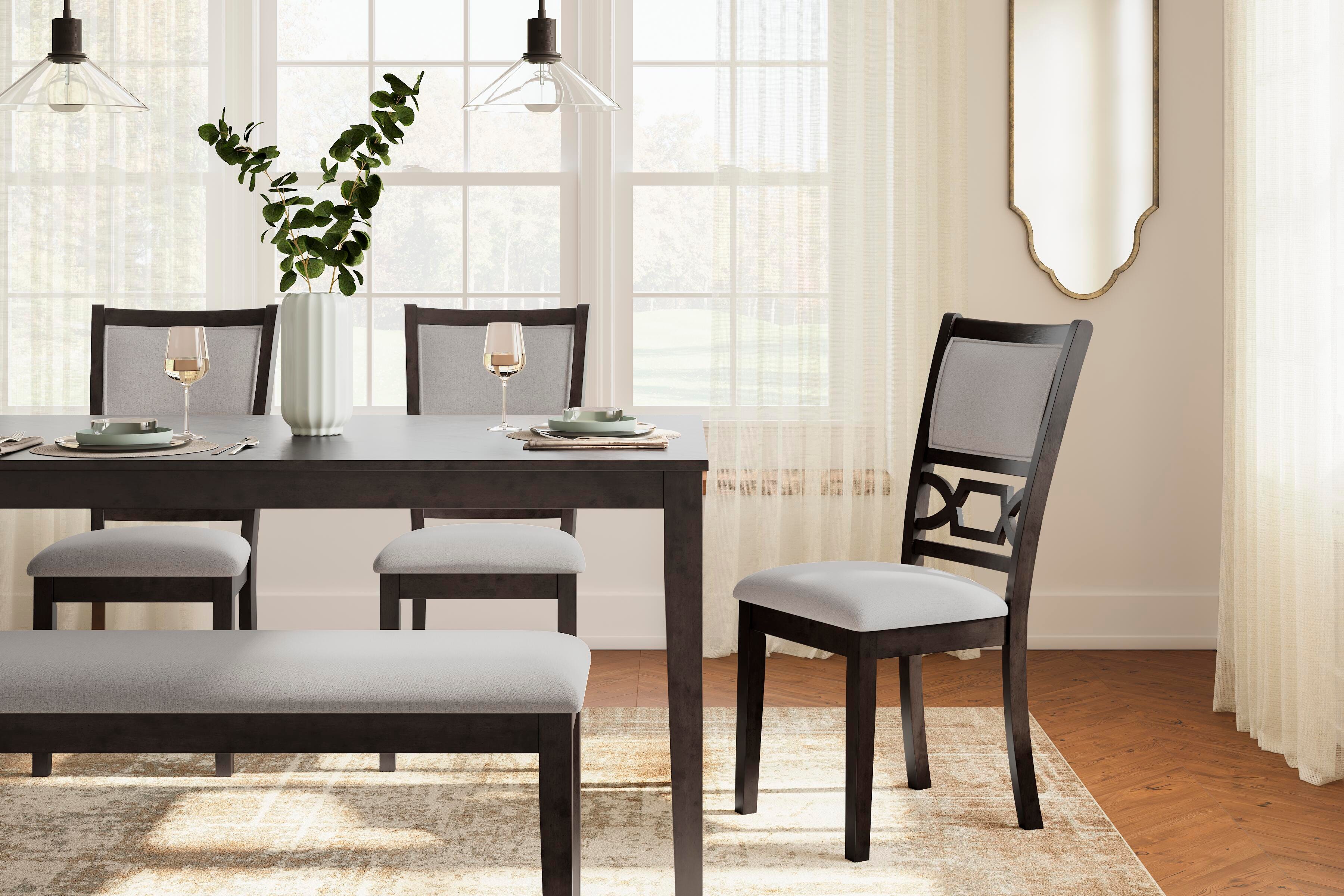 Langwest Dining Table and 4 Chairs and Bench (Set of 6) - image 5