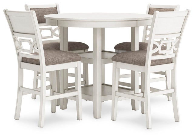 Erinberg Counter Height Dining Table and 4 Barstools