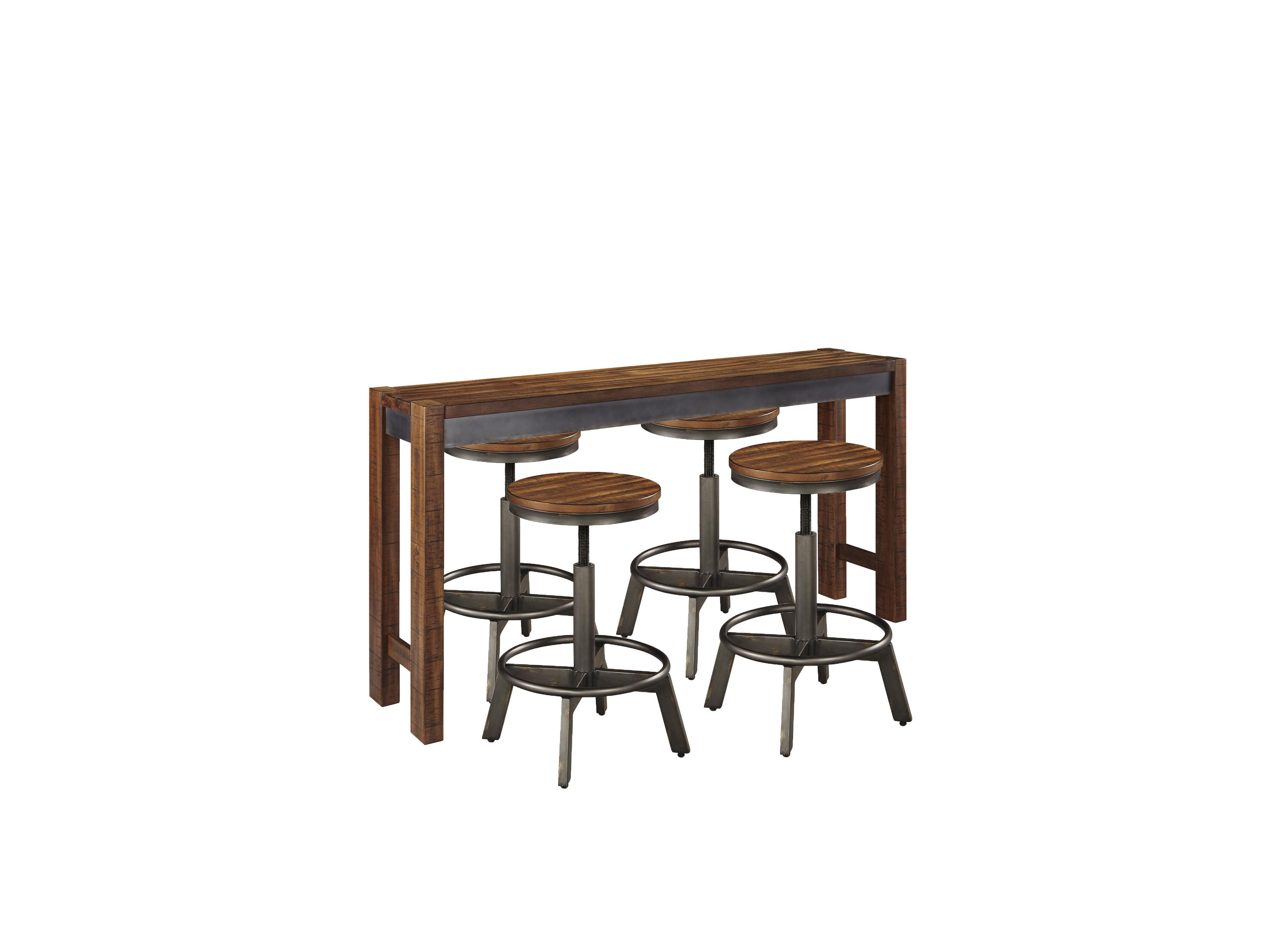 Mesa de comedor Torjin de altura de mostrador con 4 taburetes - image 2