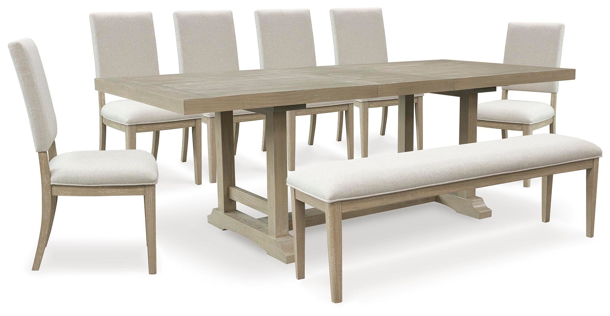 Vallardia Dining Table, 6 Chairs and Bench - image 2