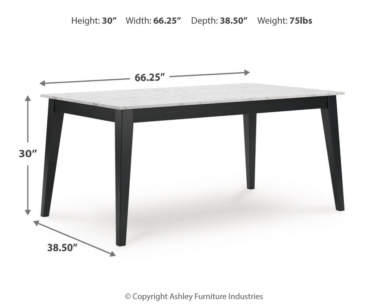 Jettaya Dining Table, , large