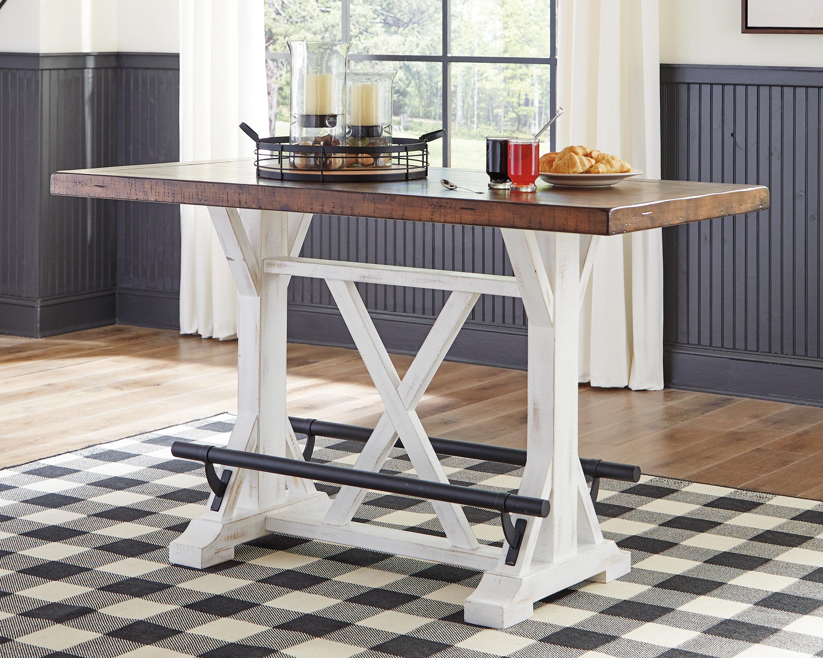Valebeck Counter Height Dining Table and 4 Barstools | Ashley