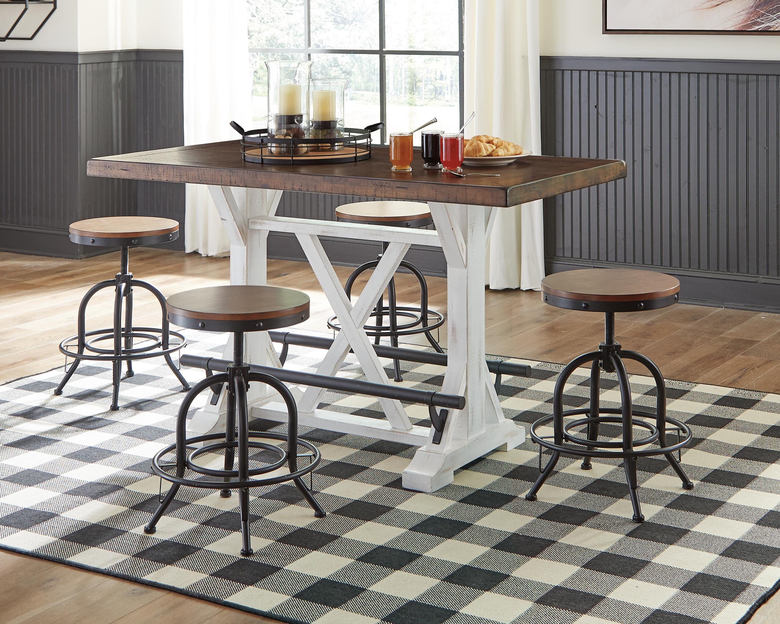 Valebeck Counter Height Dining Table and 4 Barstools, , rollover