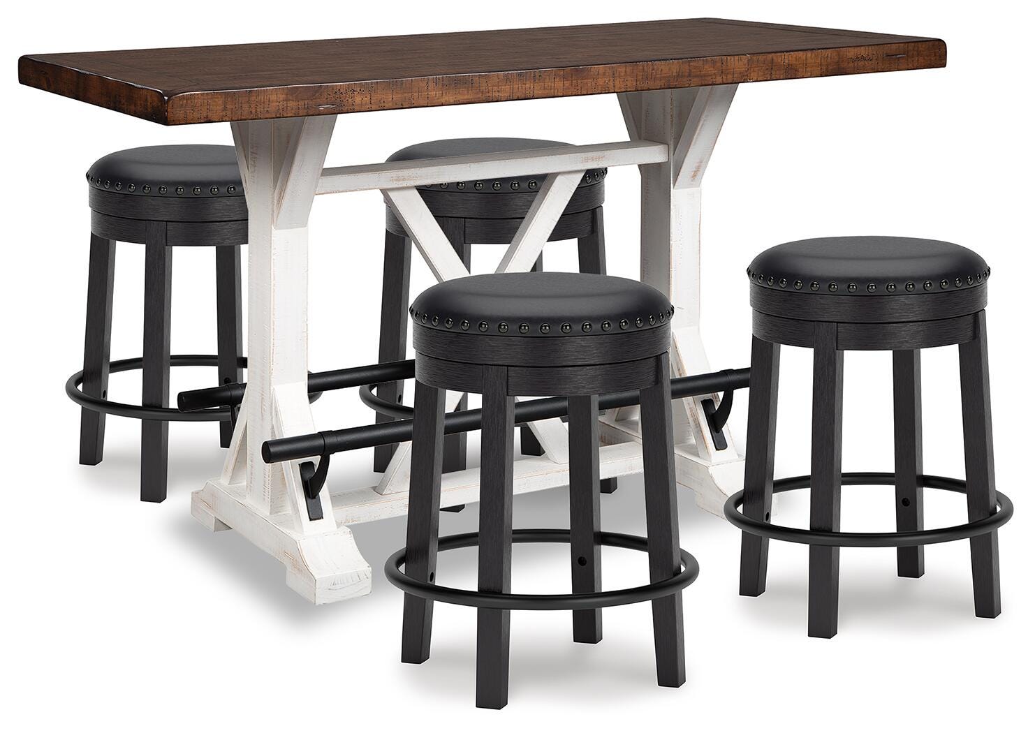 Valebeck Counter Height Dining Table and 4 Barstools - image 1