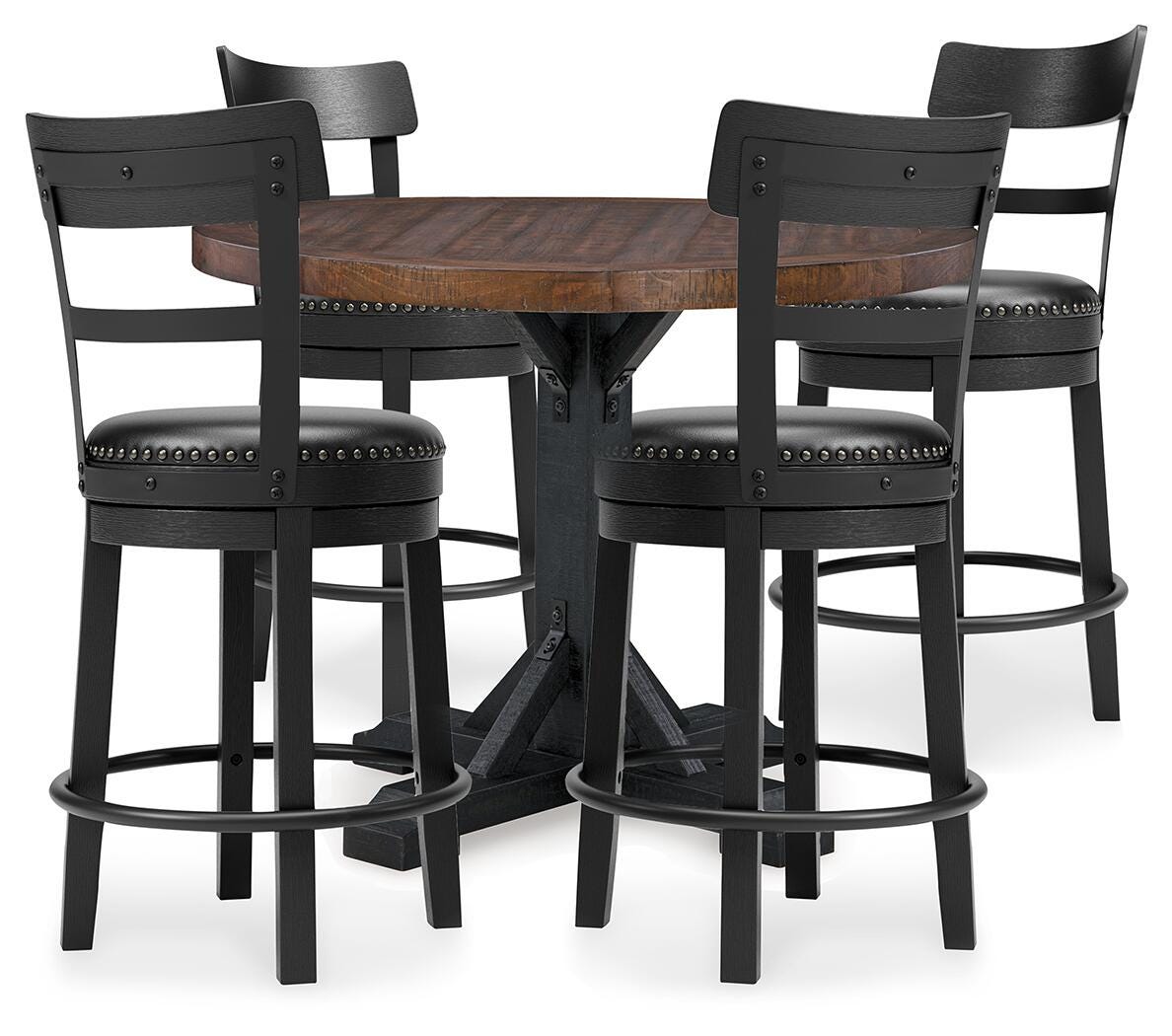 Valebeck Counter Height Table and 4 Barstools - image 1