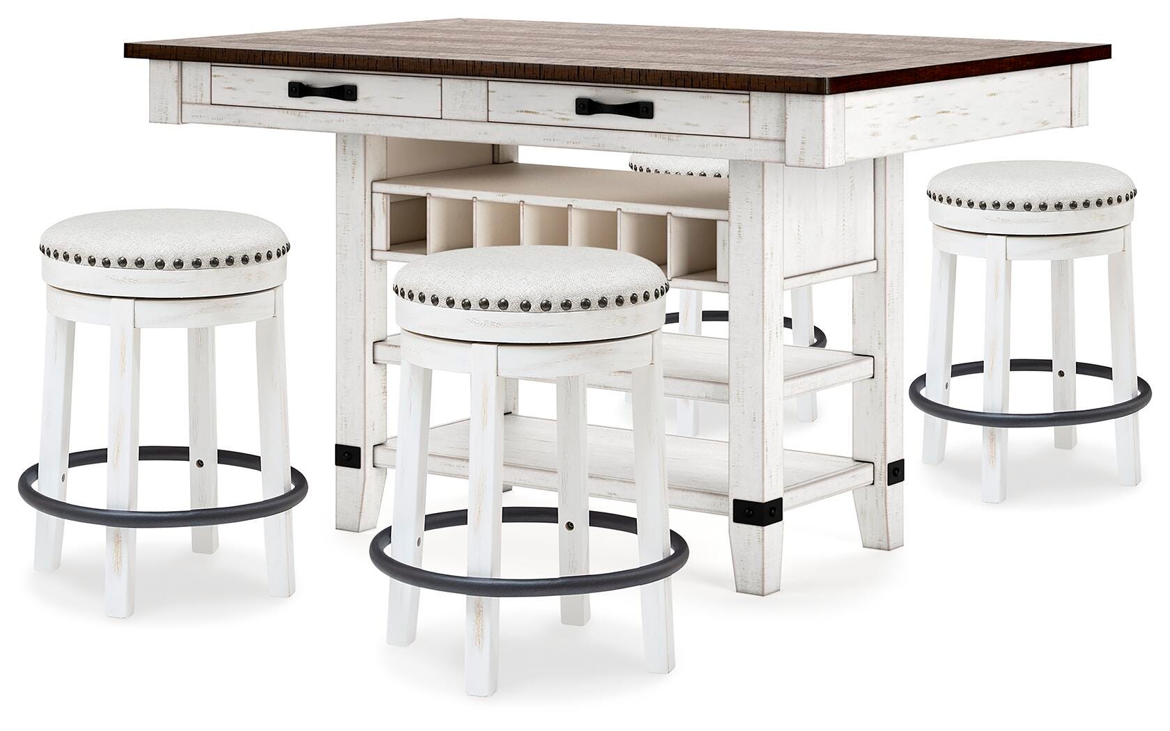 Valebeck Counter Height Dining Table and 4 Barstools - image 2