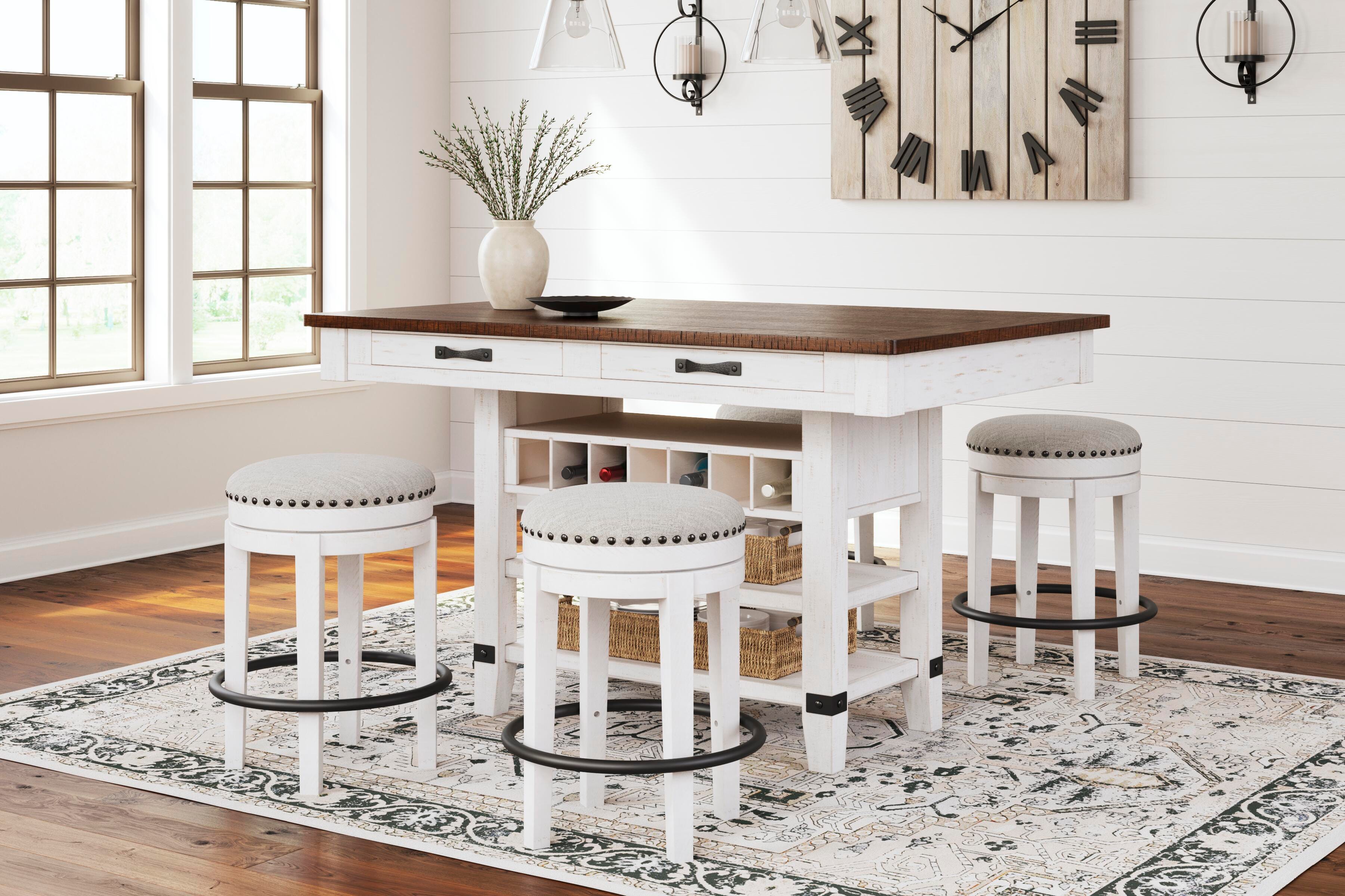 Valebeck Counter Height Dining Table and 4 Barstools - image 1