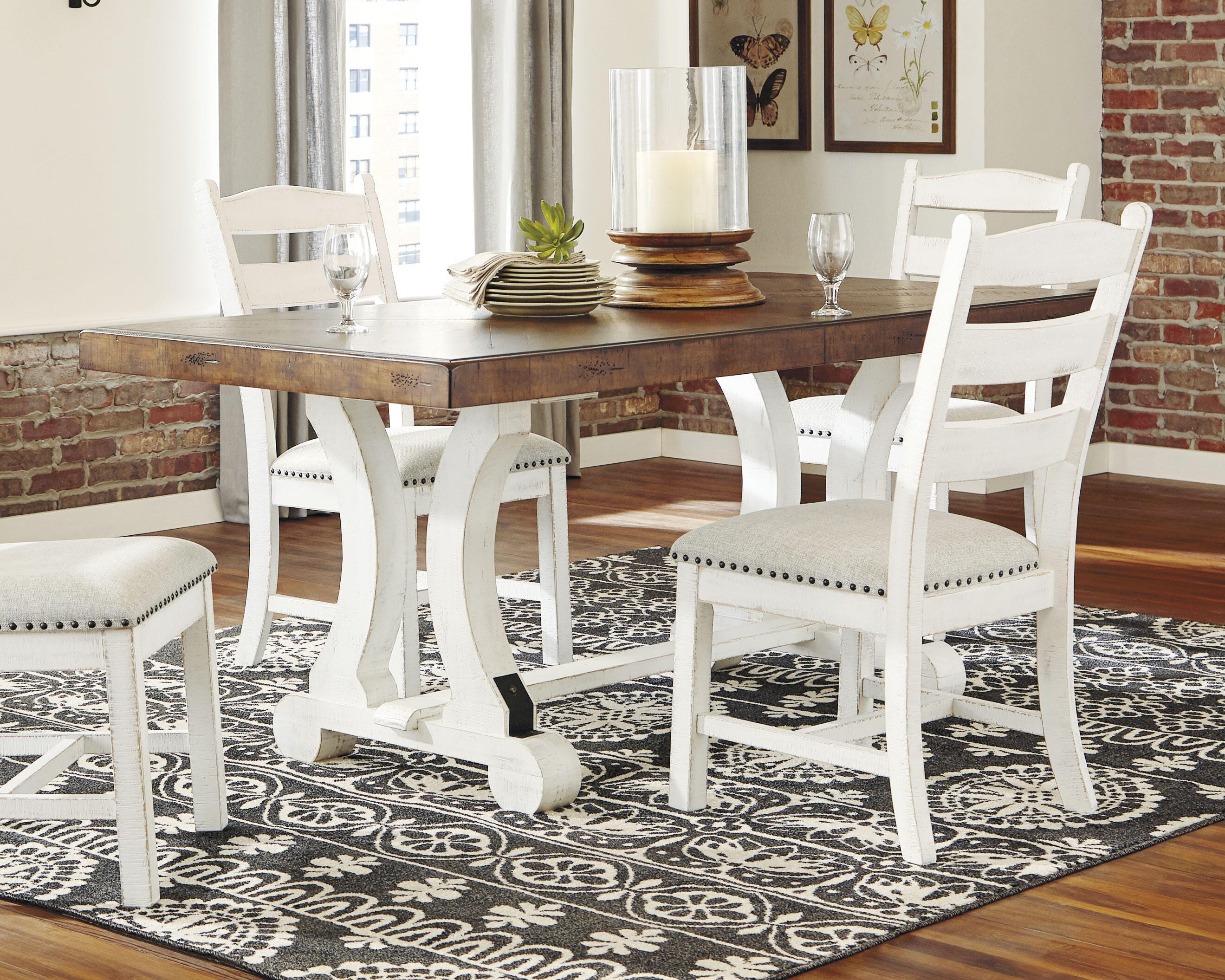 Valebeck Dining Table and 8 Chairs with Server - image 14