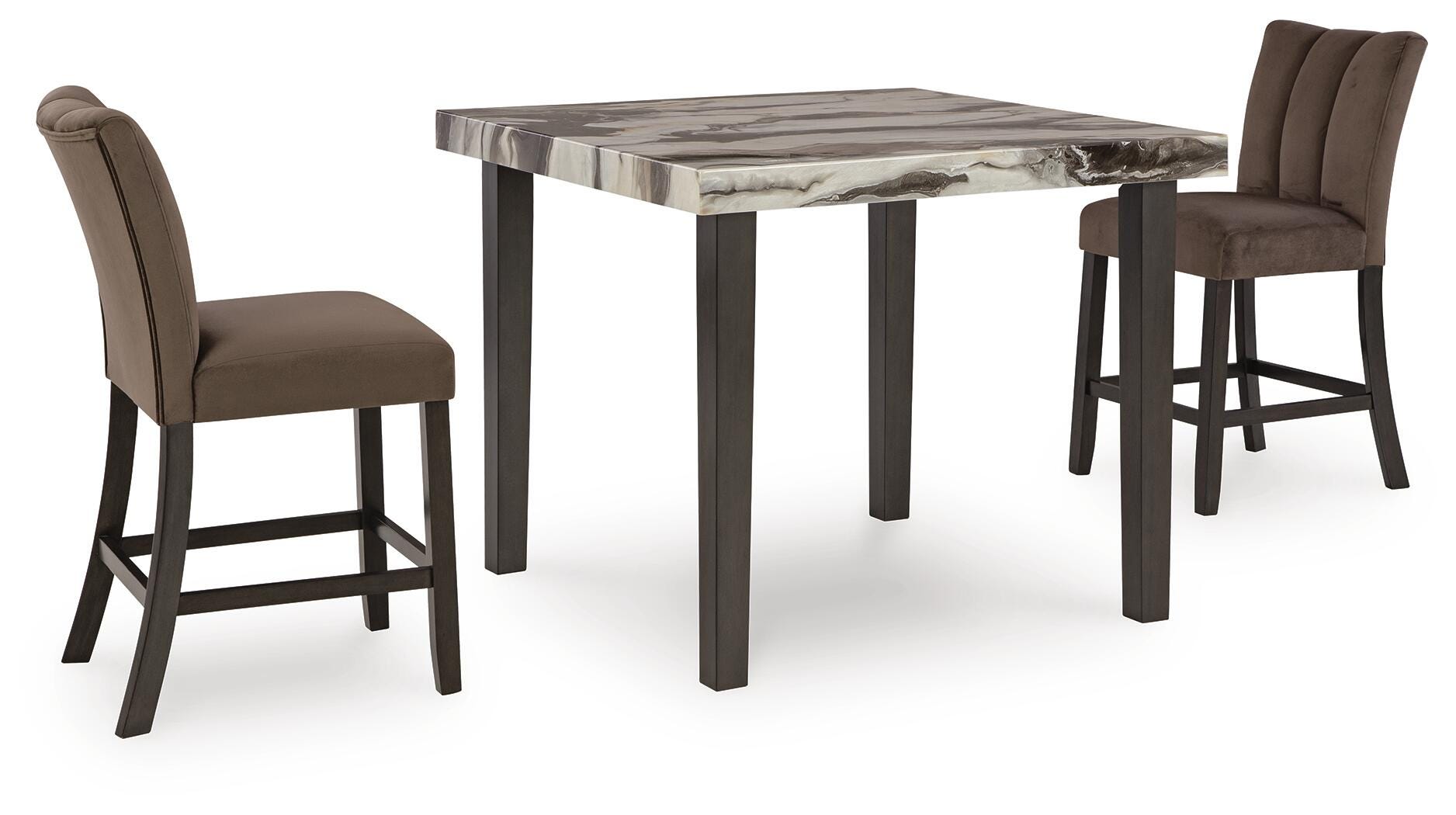 Jeshina Counter Height Dining Table and 2 Barstools