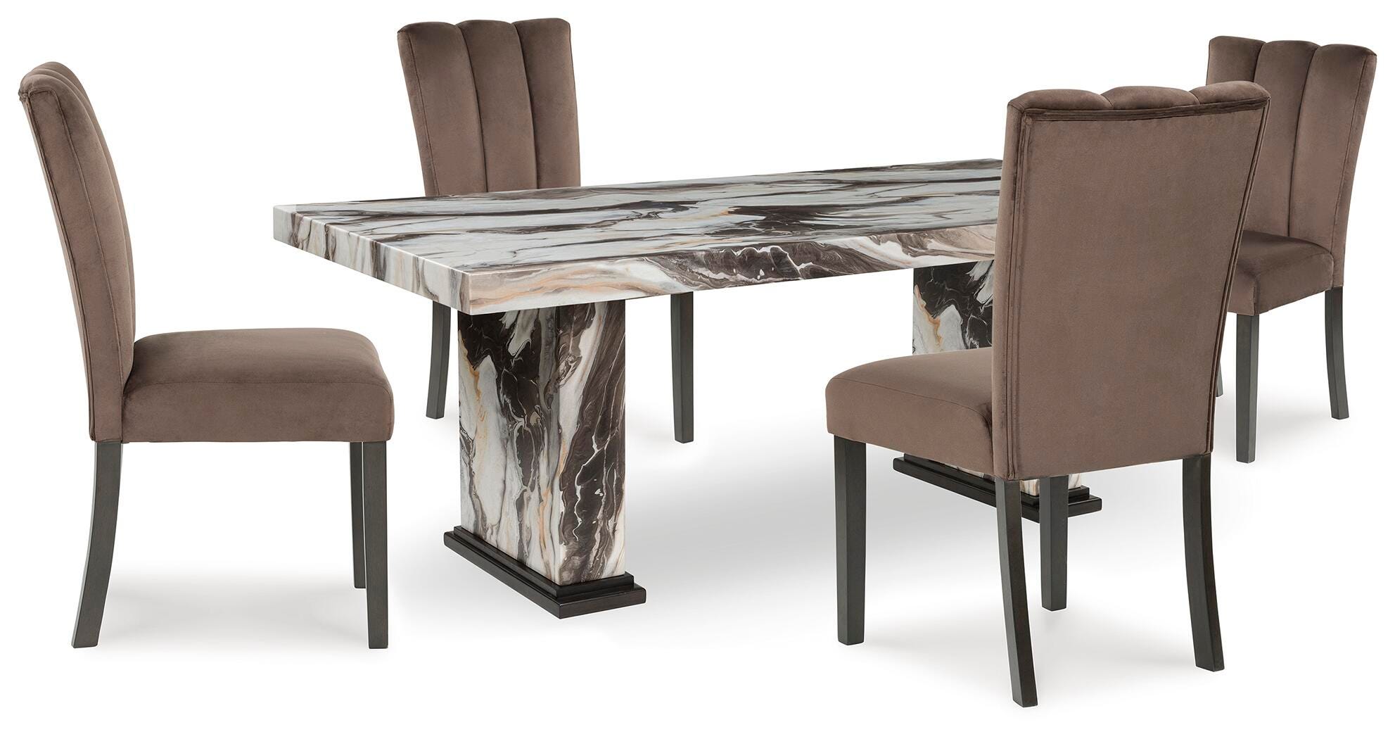 Jeshina Dining Table and 4 Chairs