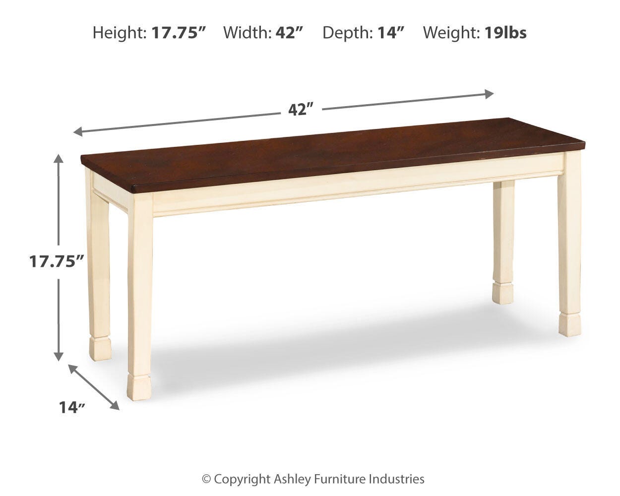 Whitesburg Dining Bench - image 4