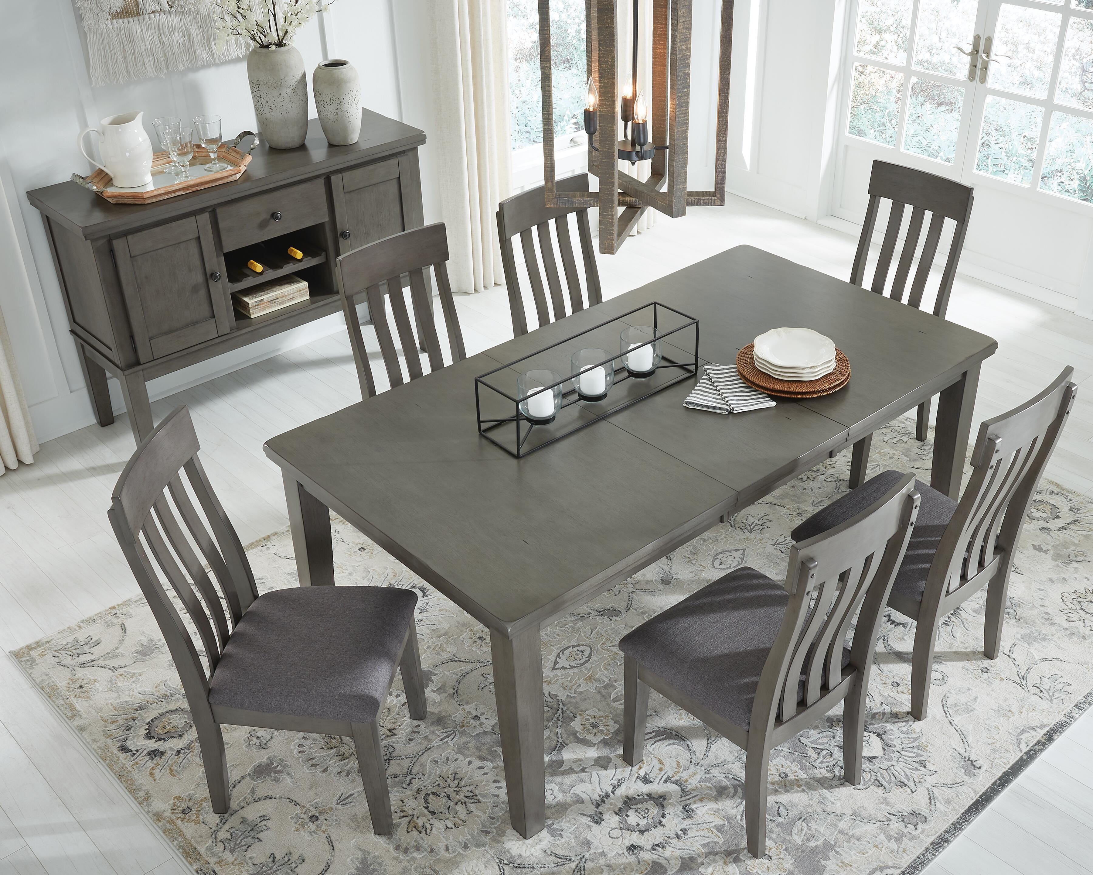 Hallanden Dining Table, 6 Chairs and Server - image 21