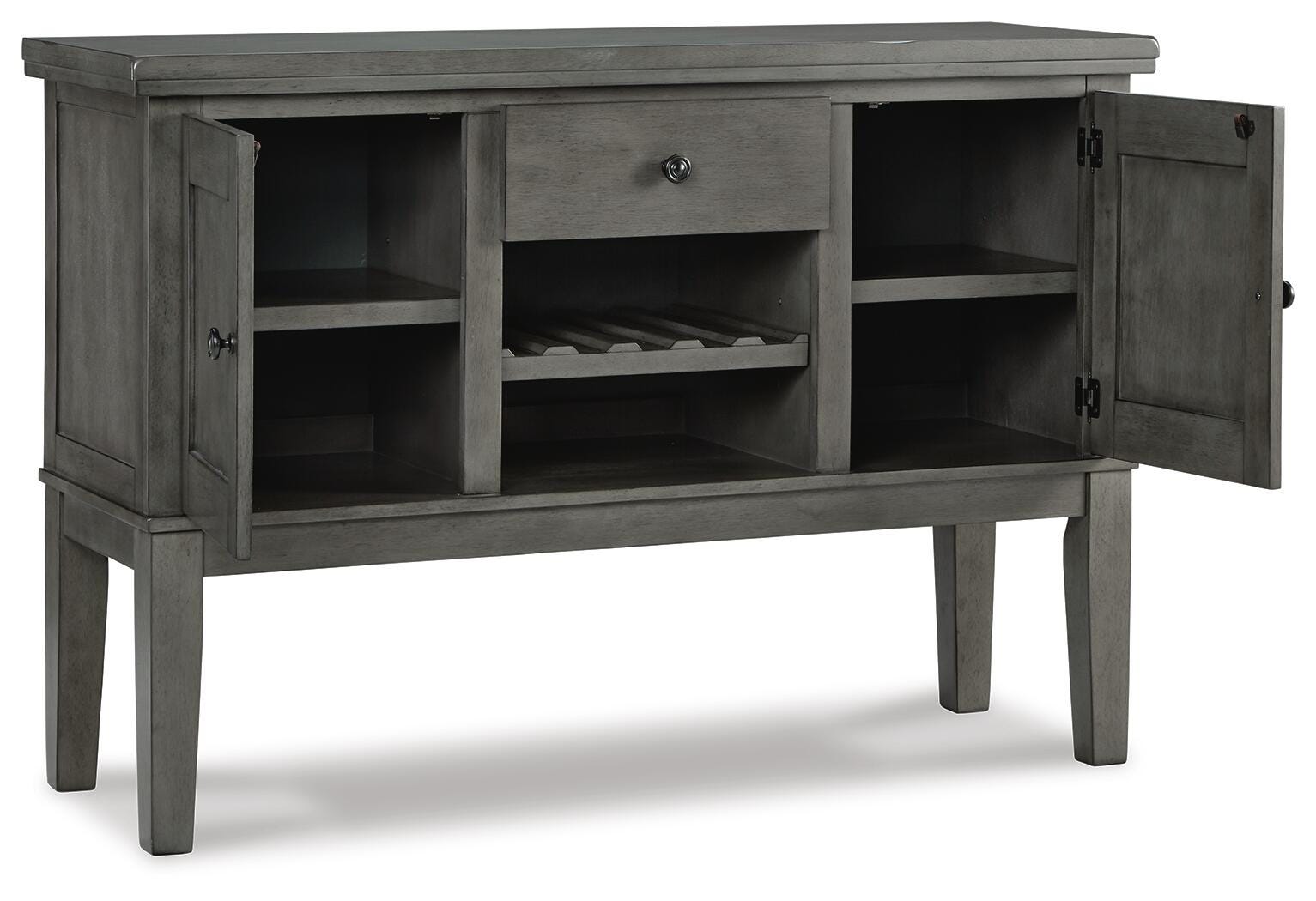Mesa de comedor, 6 sillas y aparador Hallanden - image 12