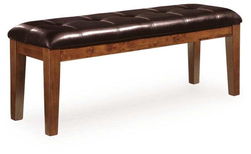Ralene 50" Upholstered Dining Bench, Medium Brown