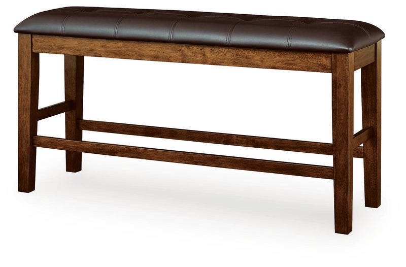 Ralene Counter Height Dining Bench, Medium Brown