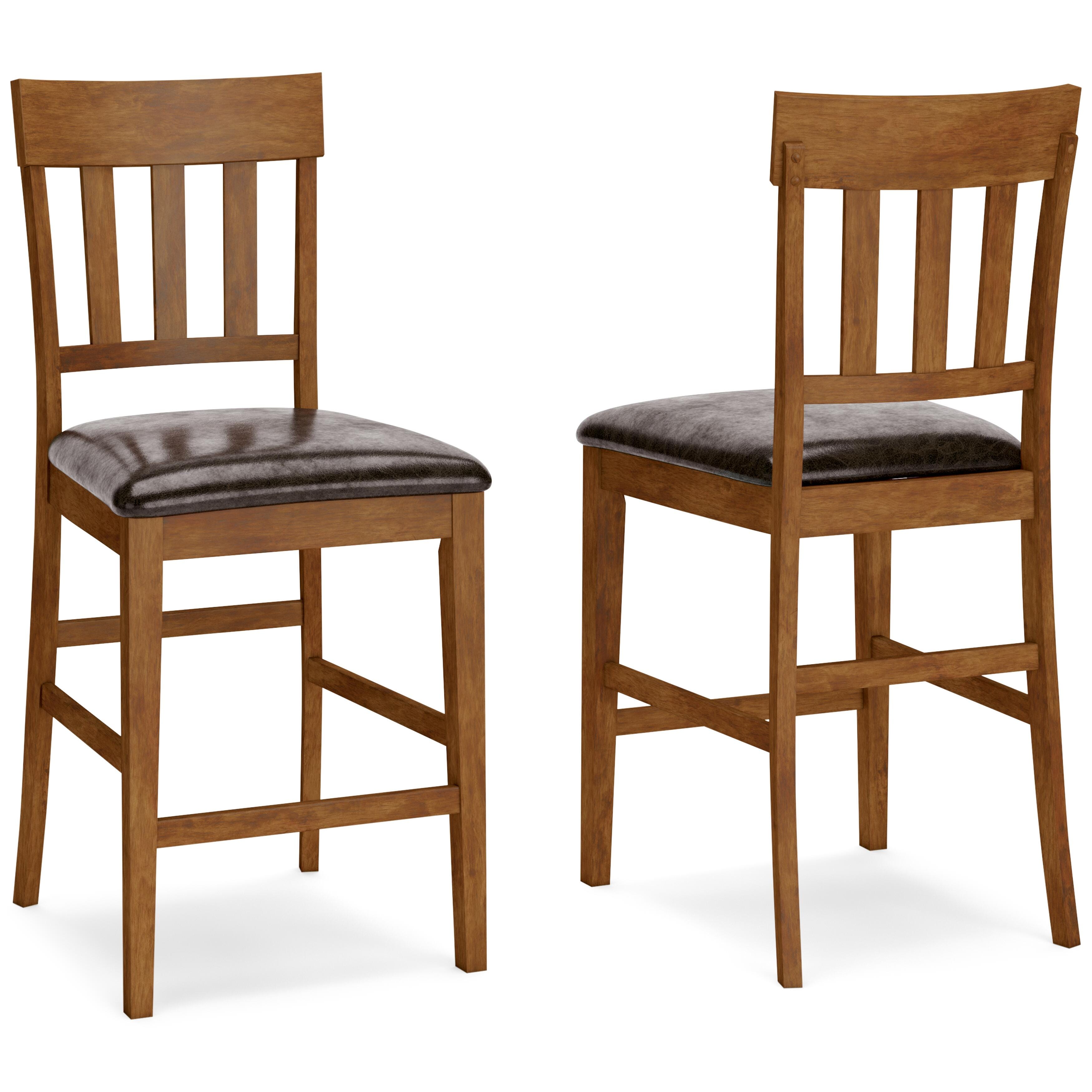 Ralene Counter Height Bar Stool, Medium Brown, large