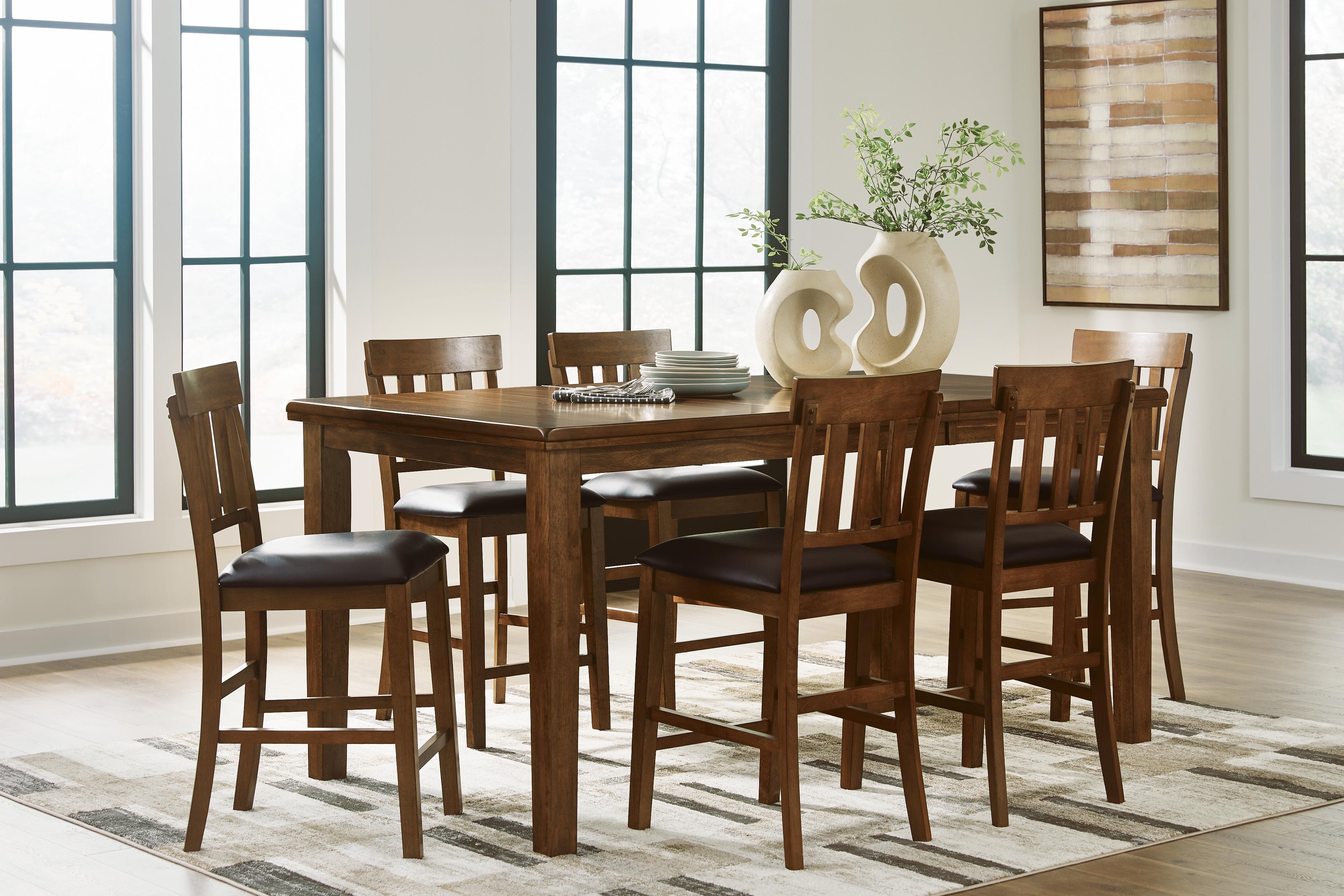 Ralene Counter Hight Dining Table and 6 Barstools - image 1