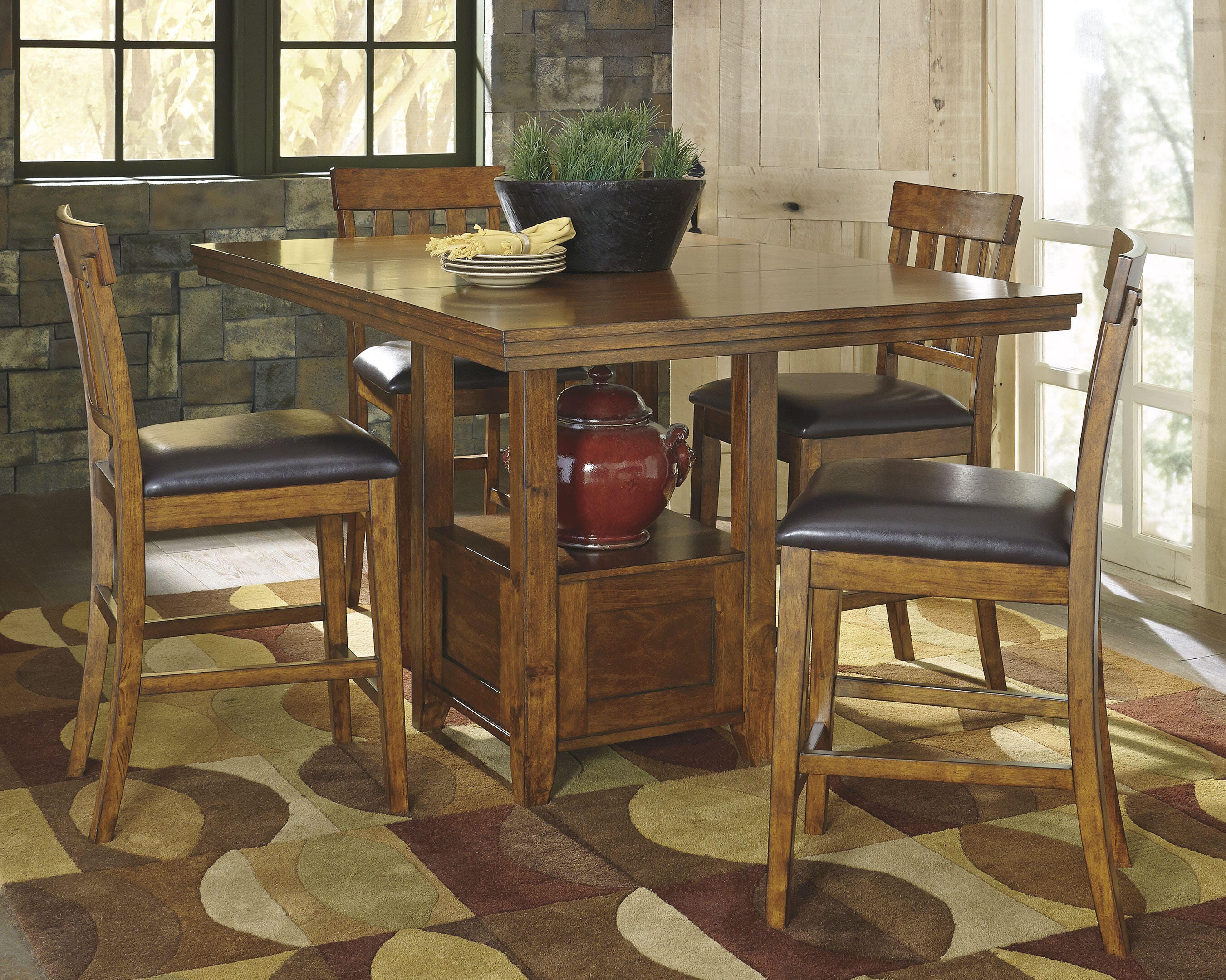 Ralene Counter Height Dining Table and 6 Barstools - image 2