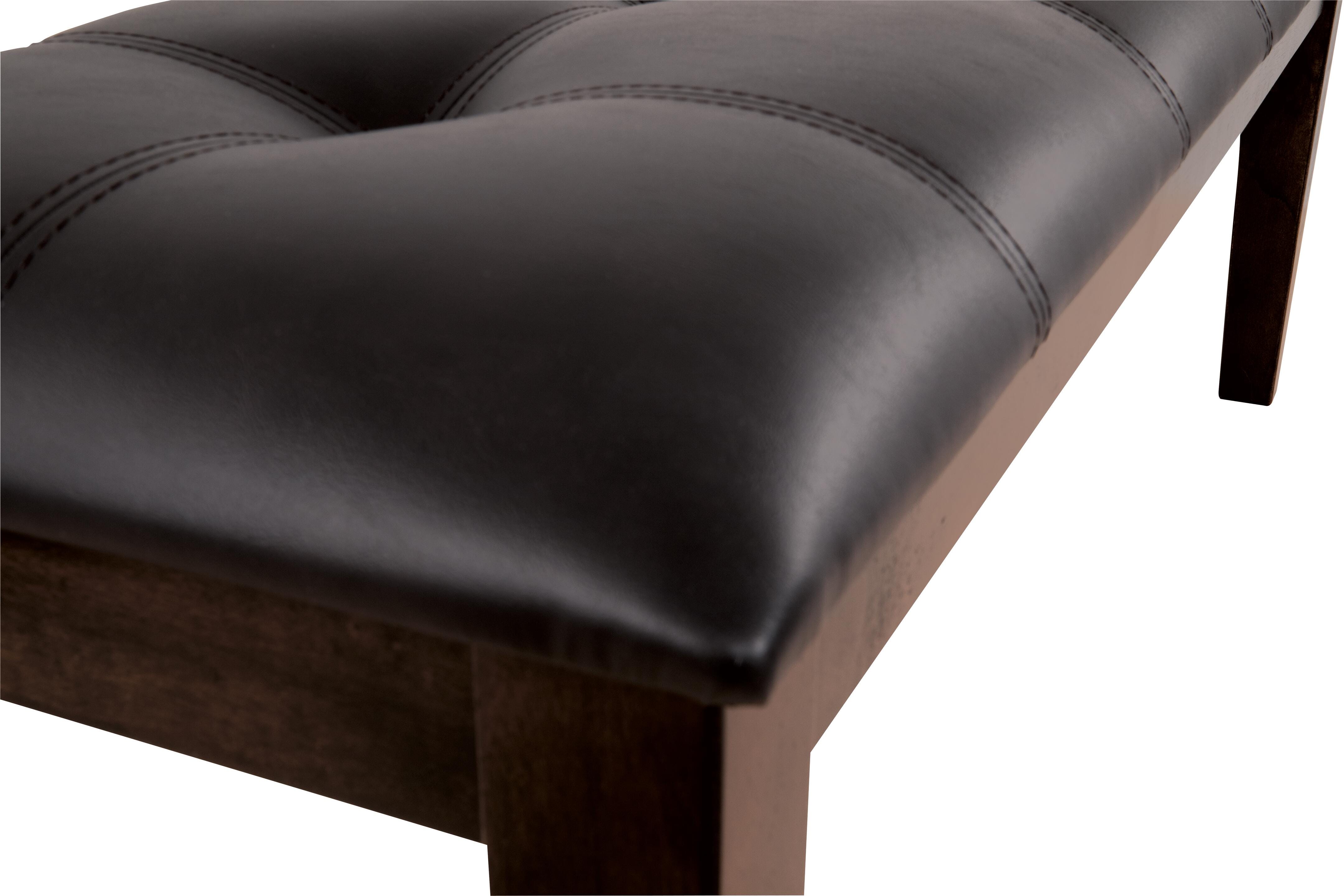 Haddigan Dining Bench, Dark Brown, large