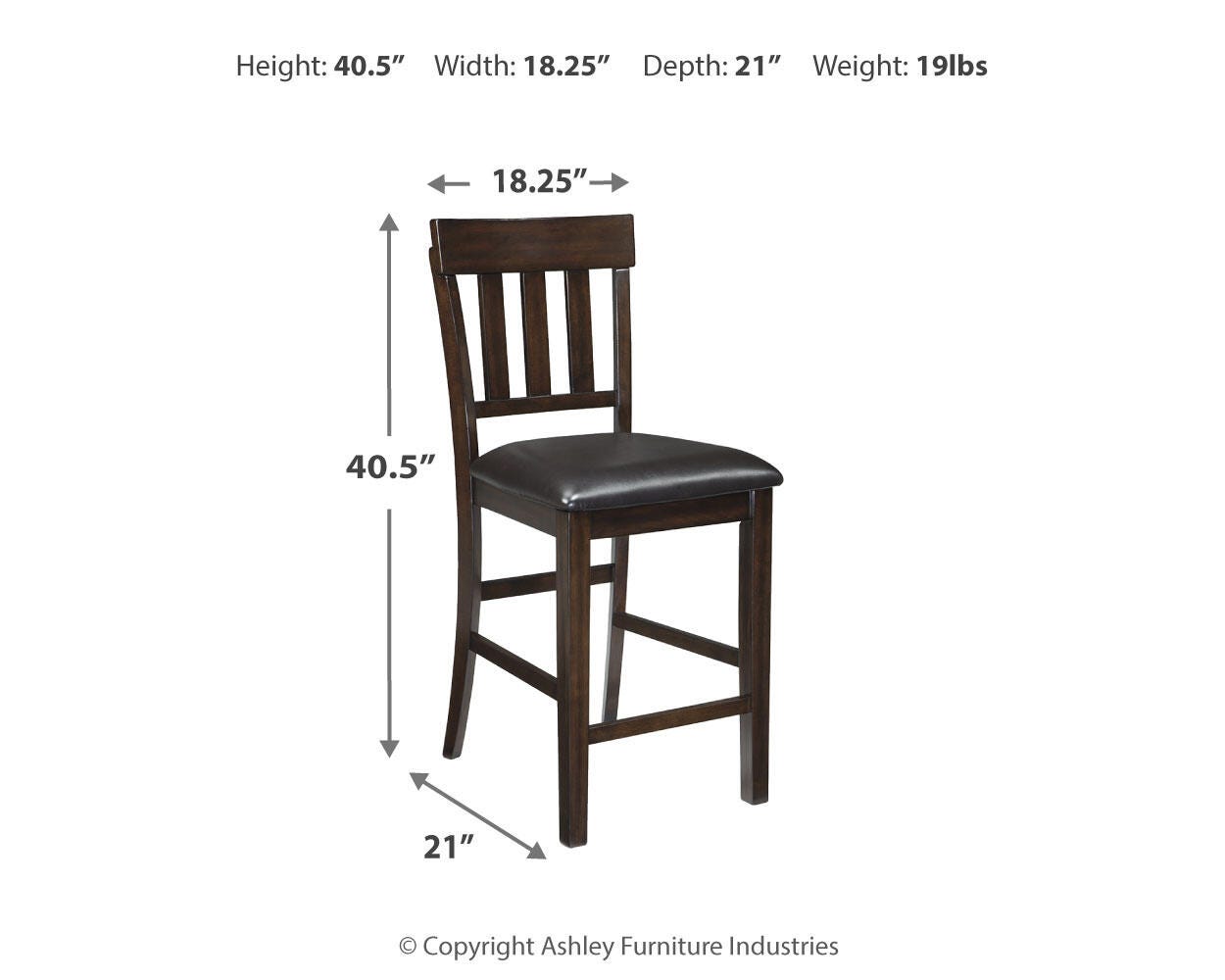 Haddigan Dimensions