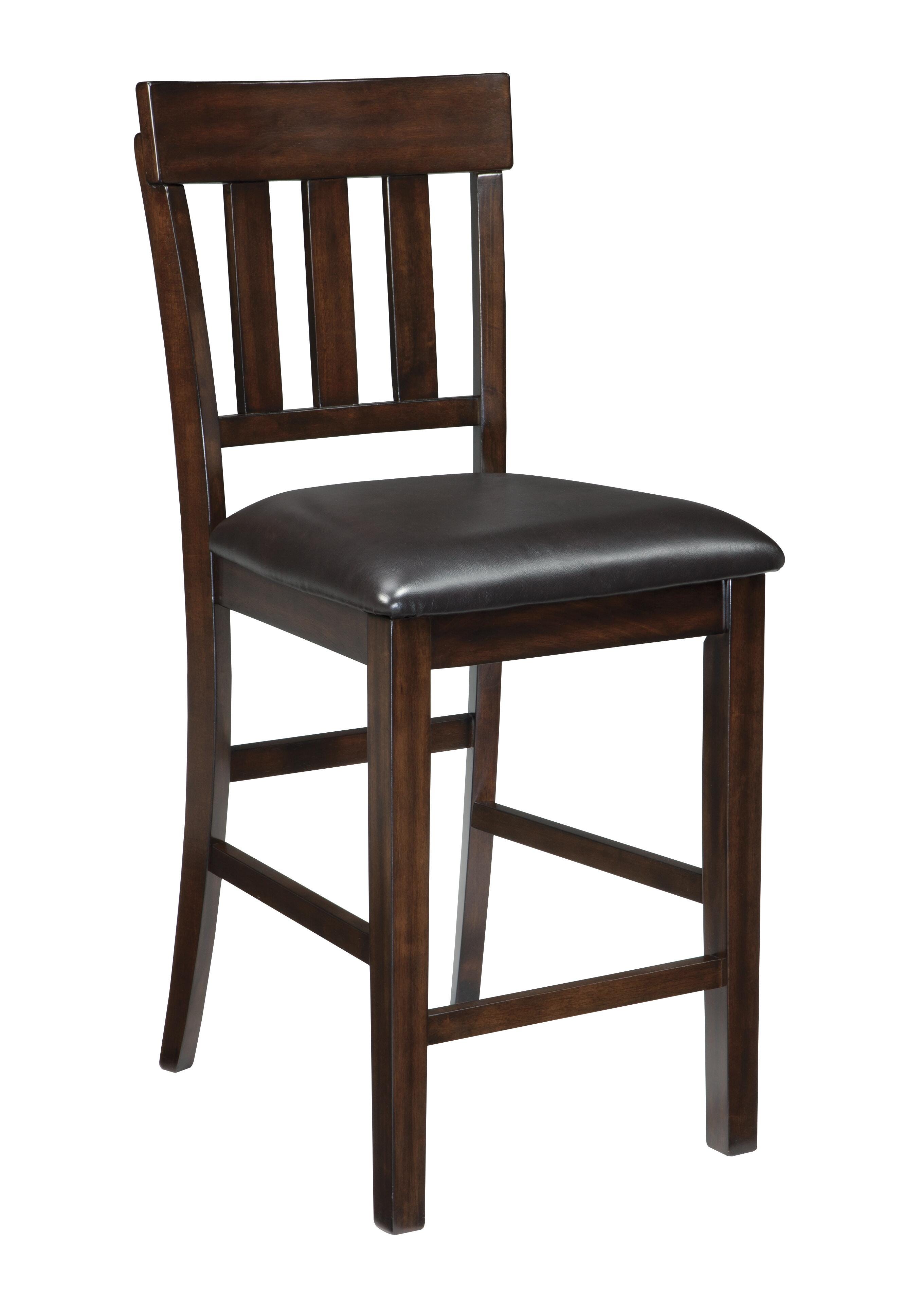 Haddigan Counter Height Bar Stool, Dark Brown, large