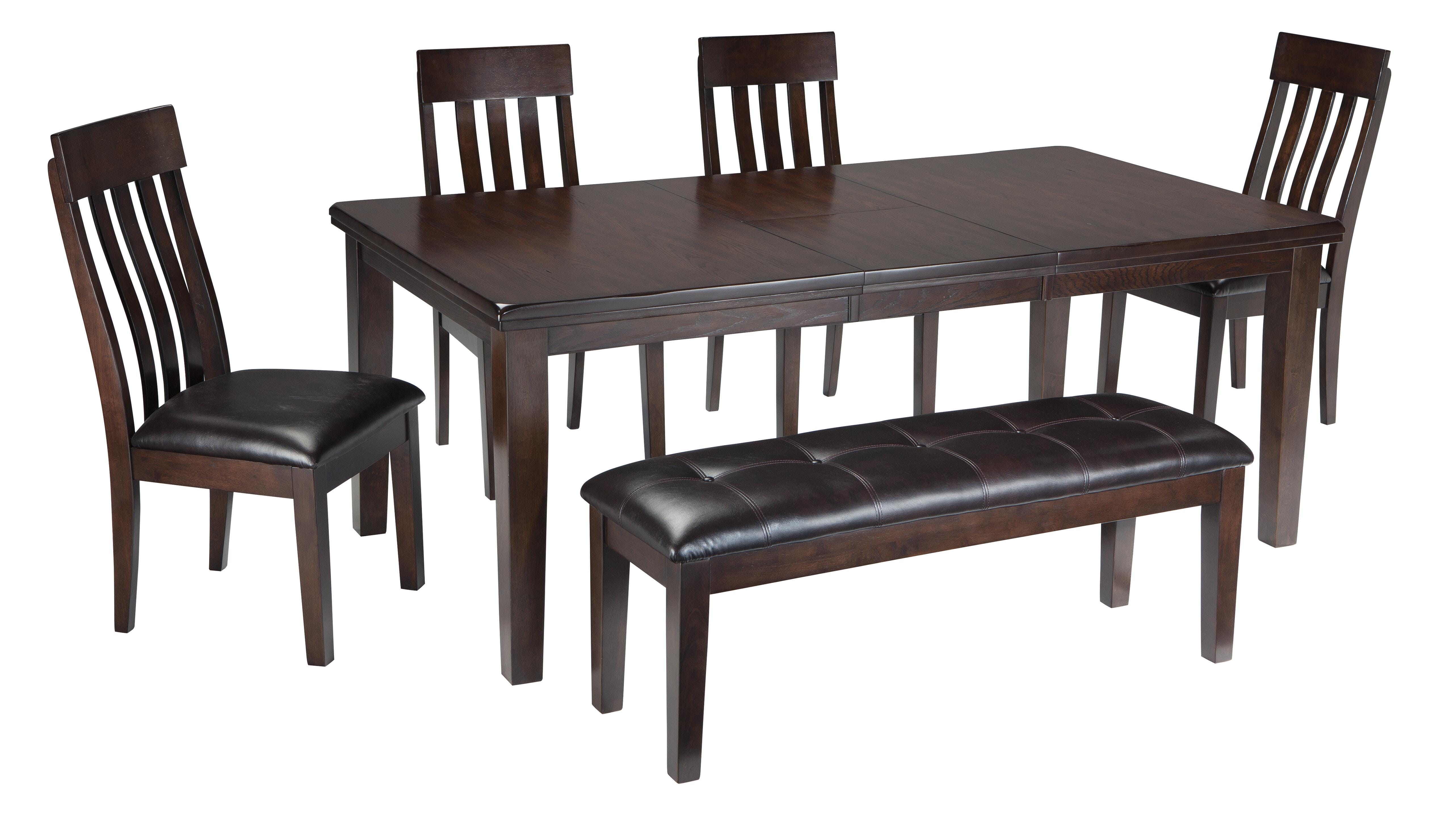 Mesa de comedor Haddigan con 4 sillas y banco - image 2