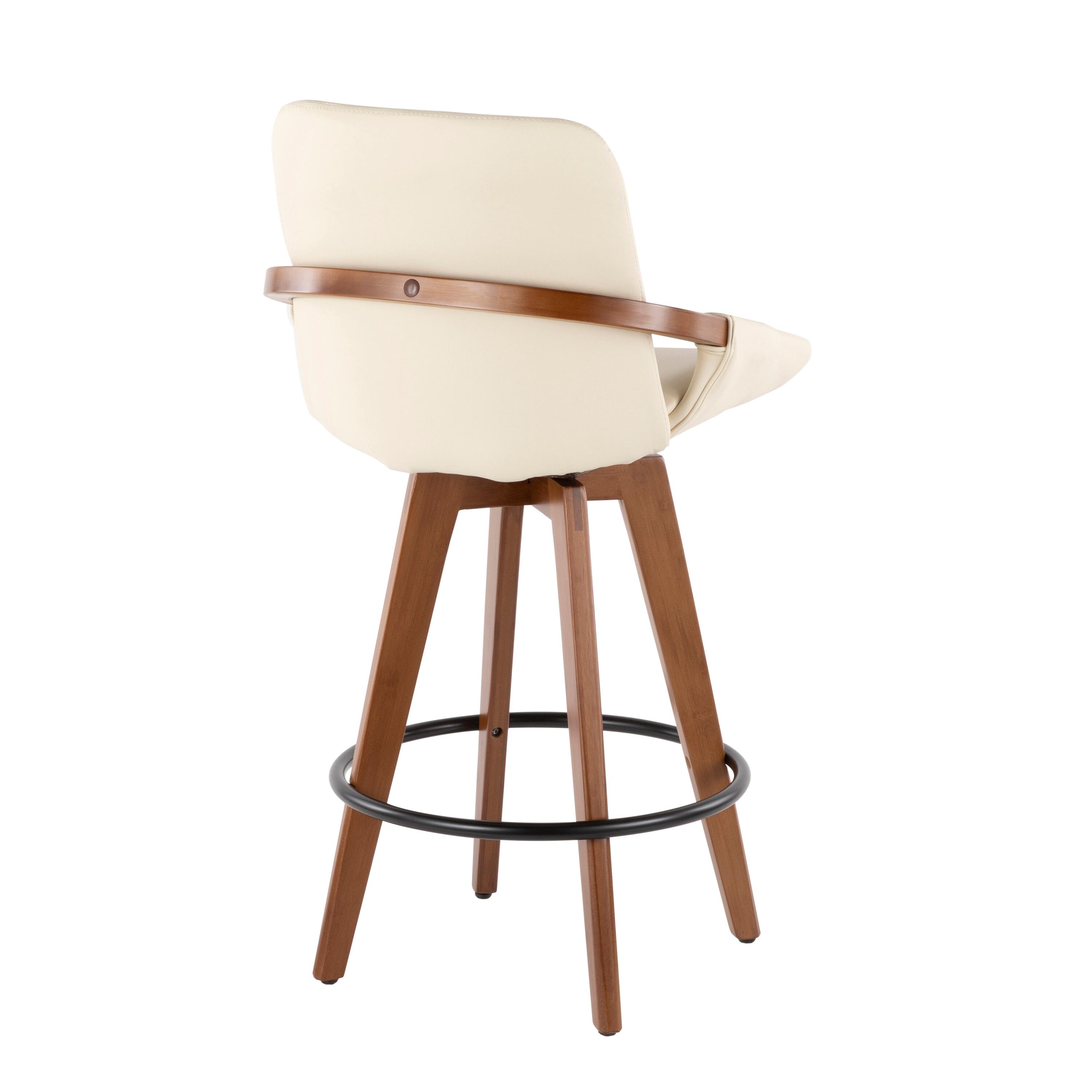 Cosmo Counter Stool, Yellow/Beige/Black, large