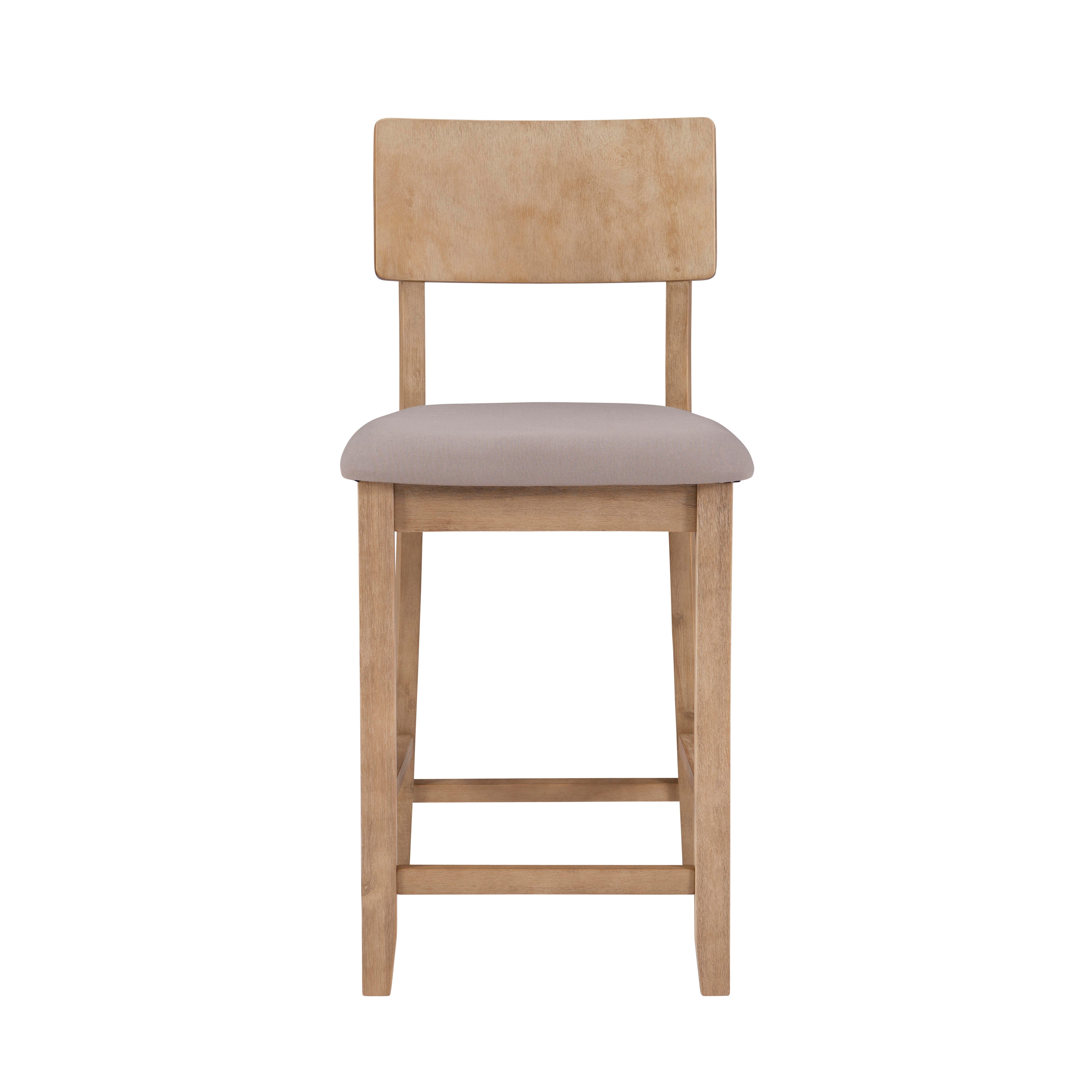 Linon Jordan Counter Stool, Graywash, large