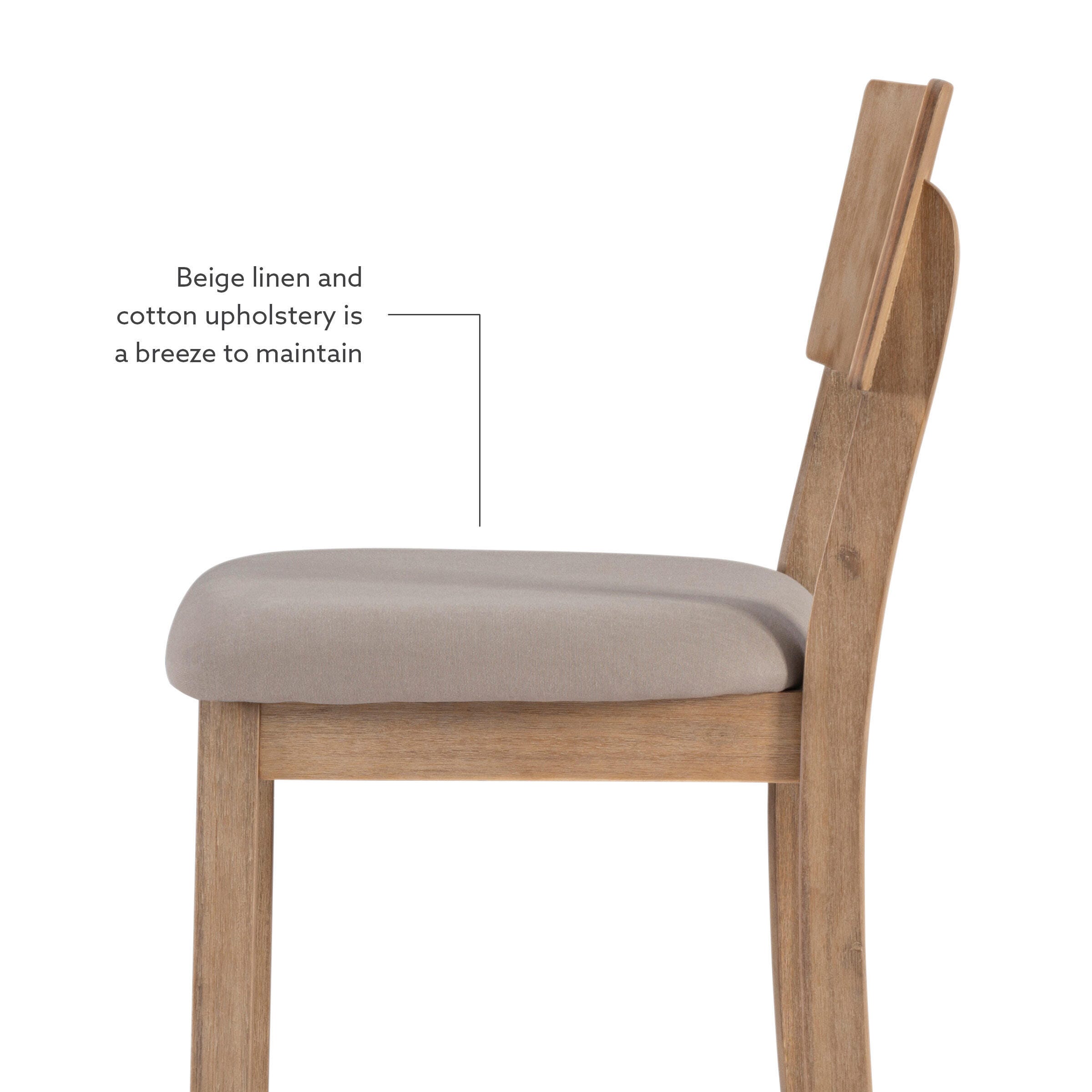 Linon Jordan Bar Stool, Graywash, large