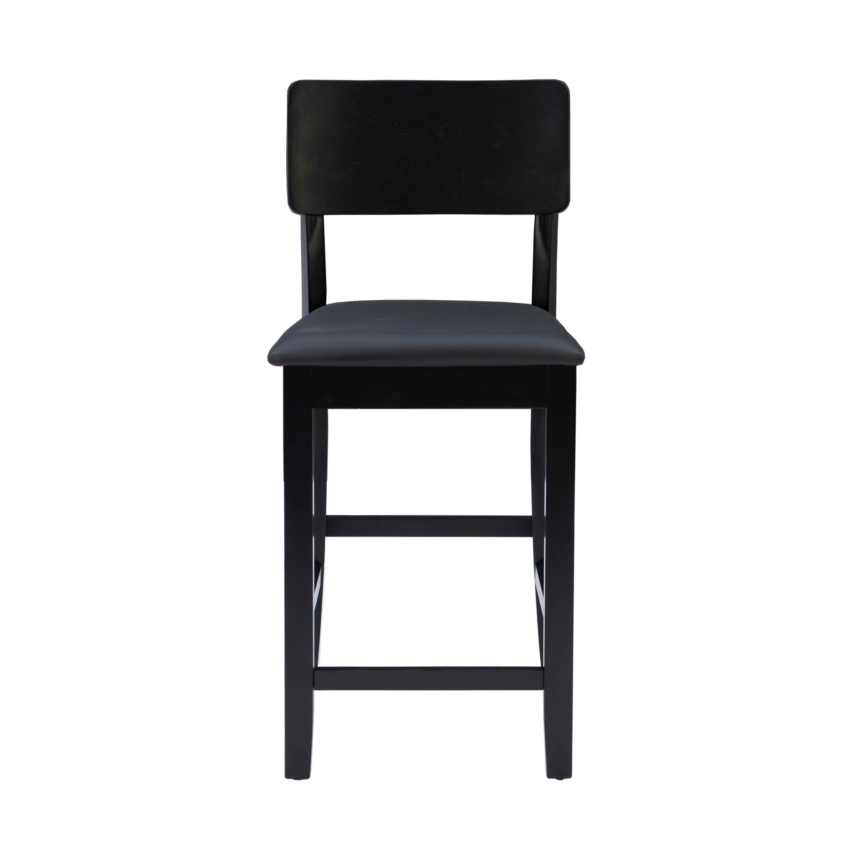 Linon Torino Counter Stool, Black, large
