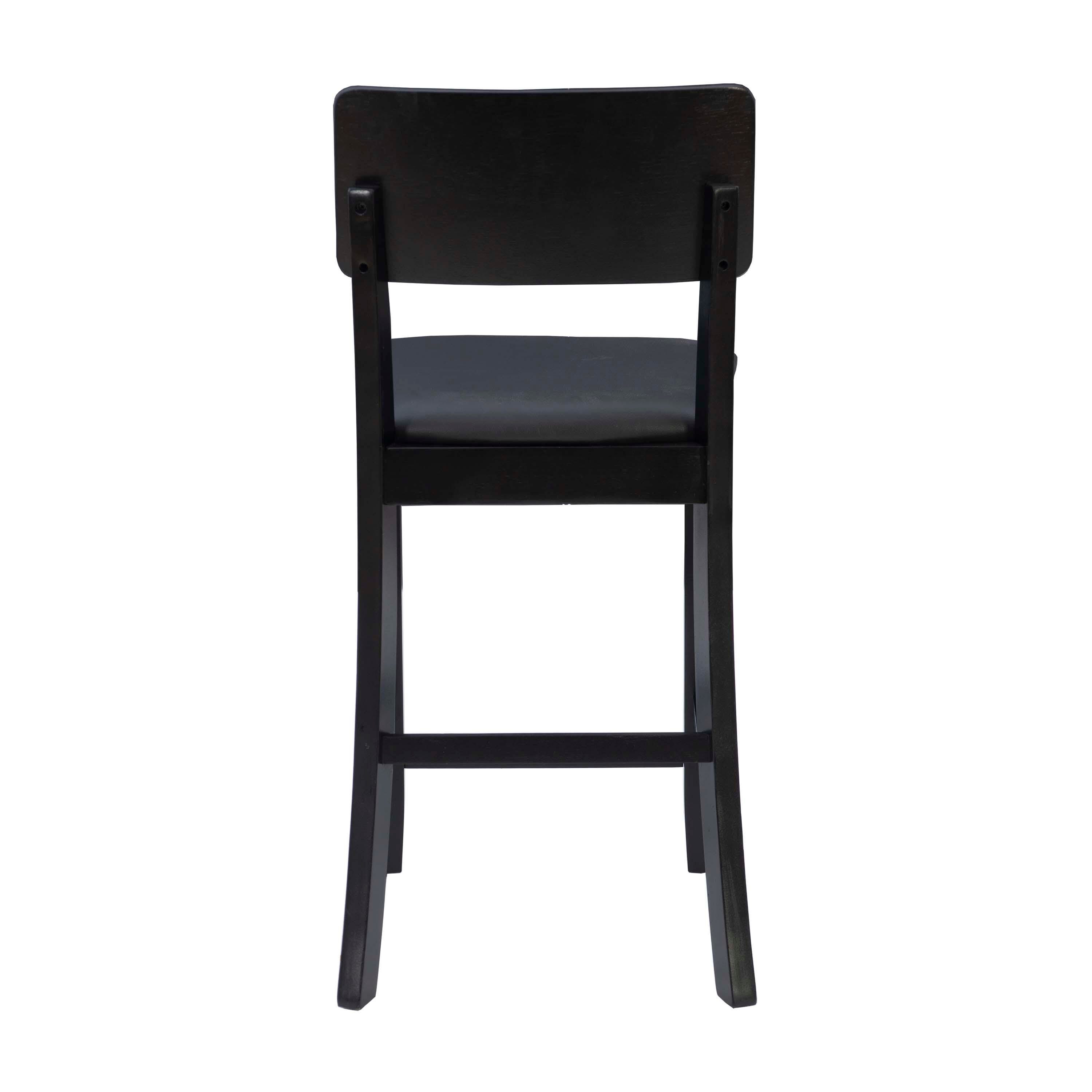 Linon Torino Counter Stool, Black, large