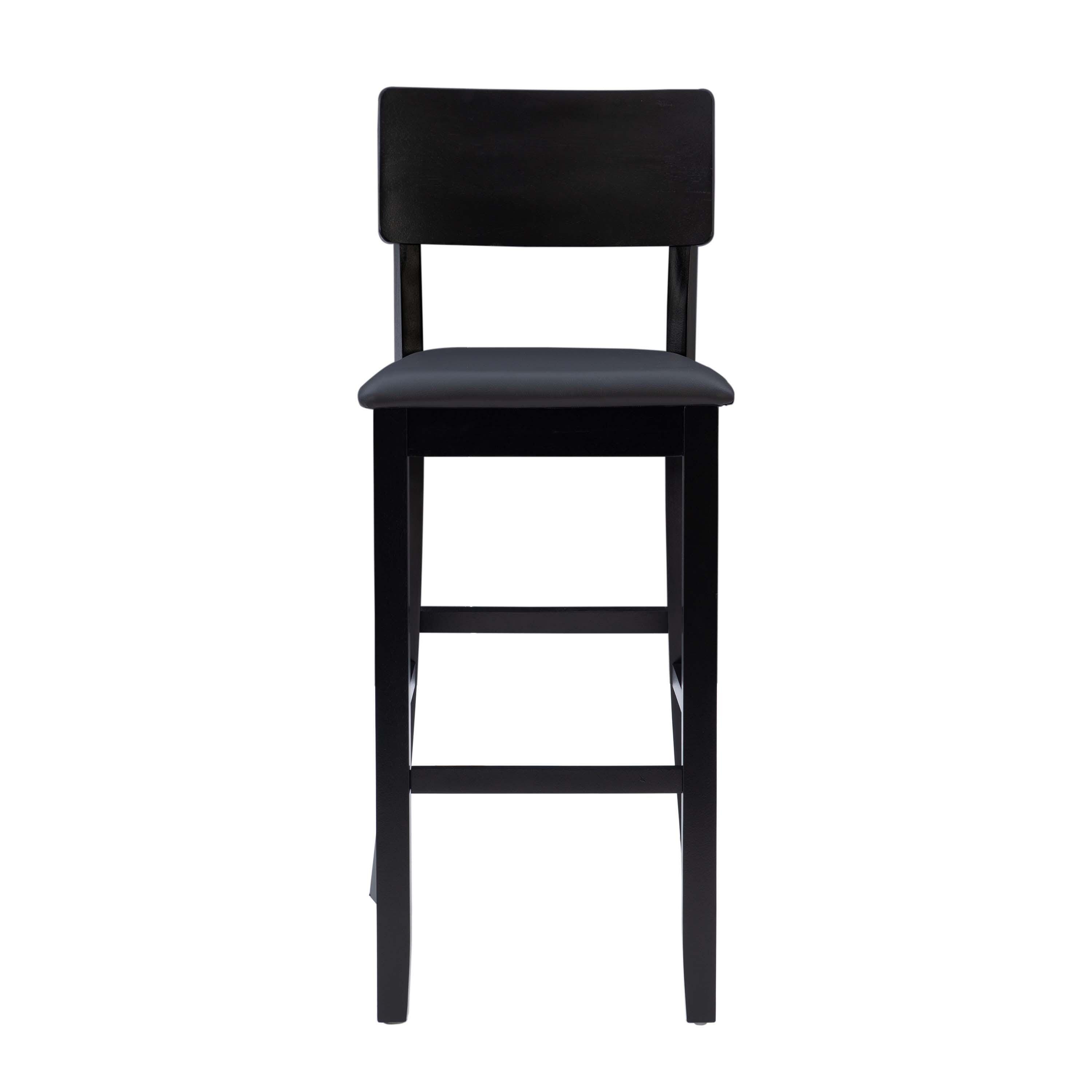 Linon Torino Bar Stool, Black, large