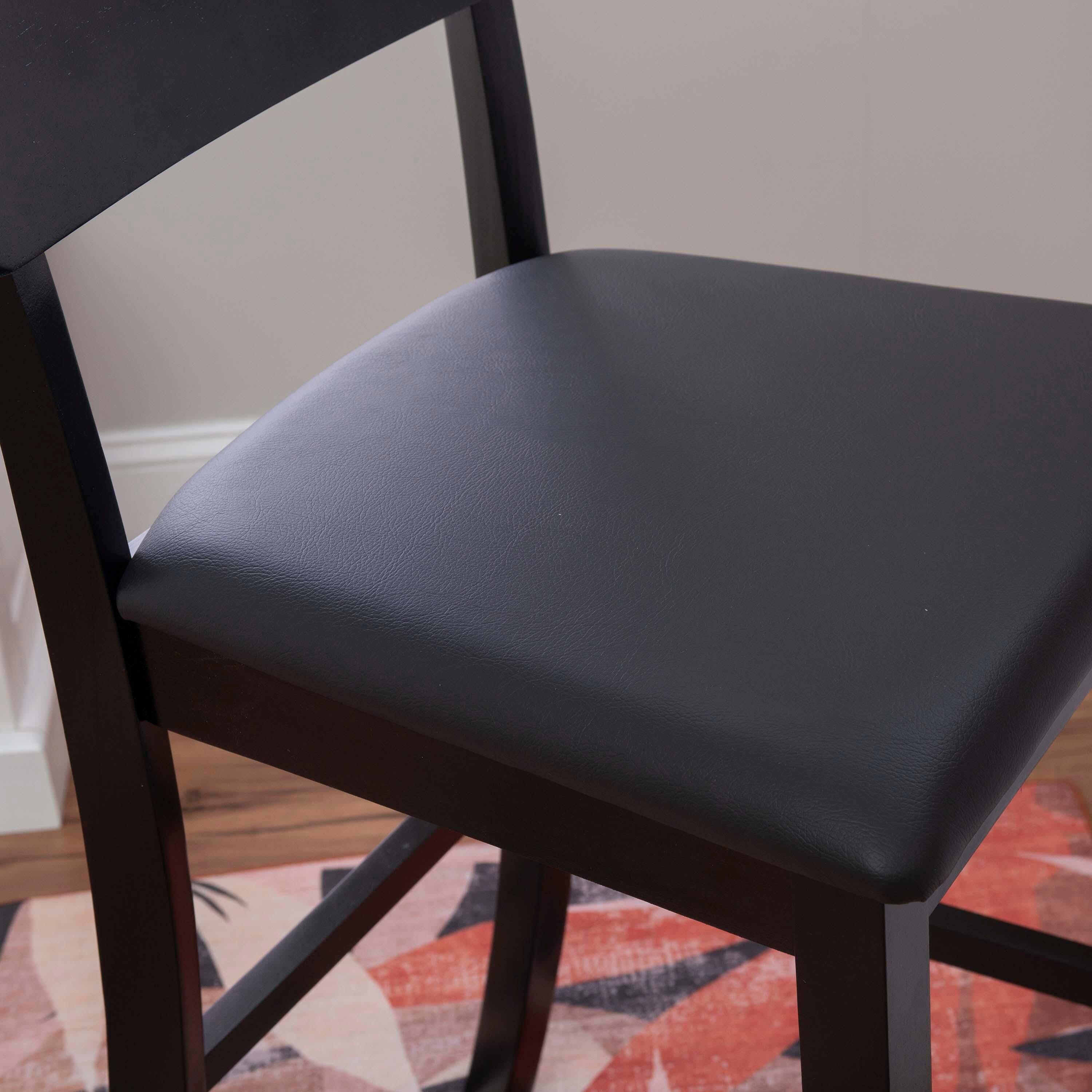 Linon Torino Bar Stool, Black, large