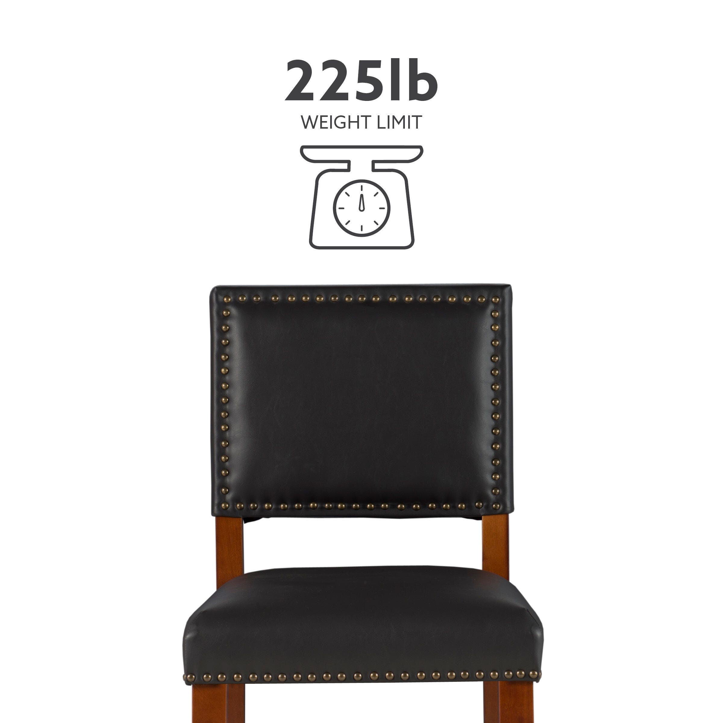Linon Brook Counter Stool, Black, large