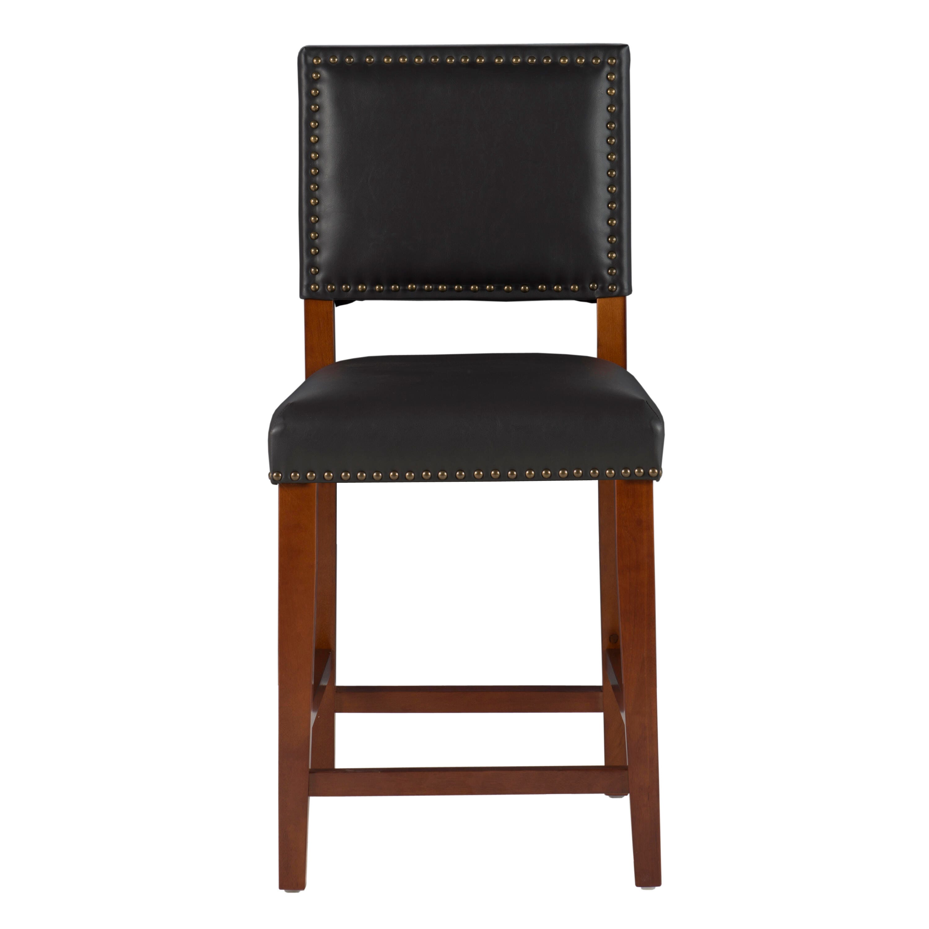 Linon Brook Counter Stool, Black, large