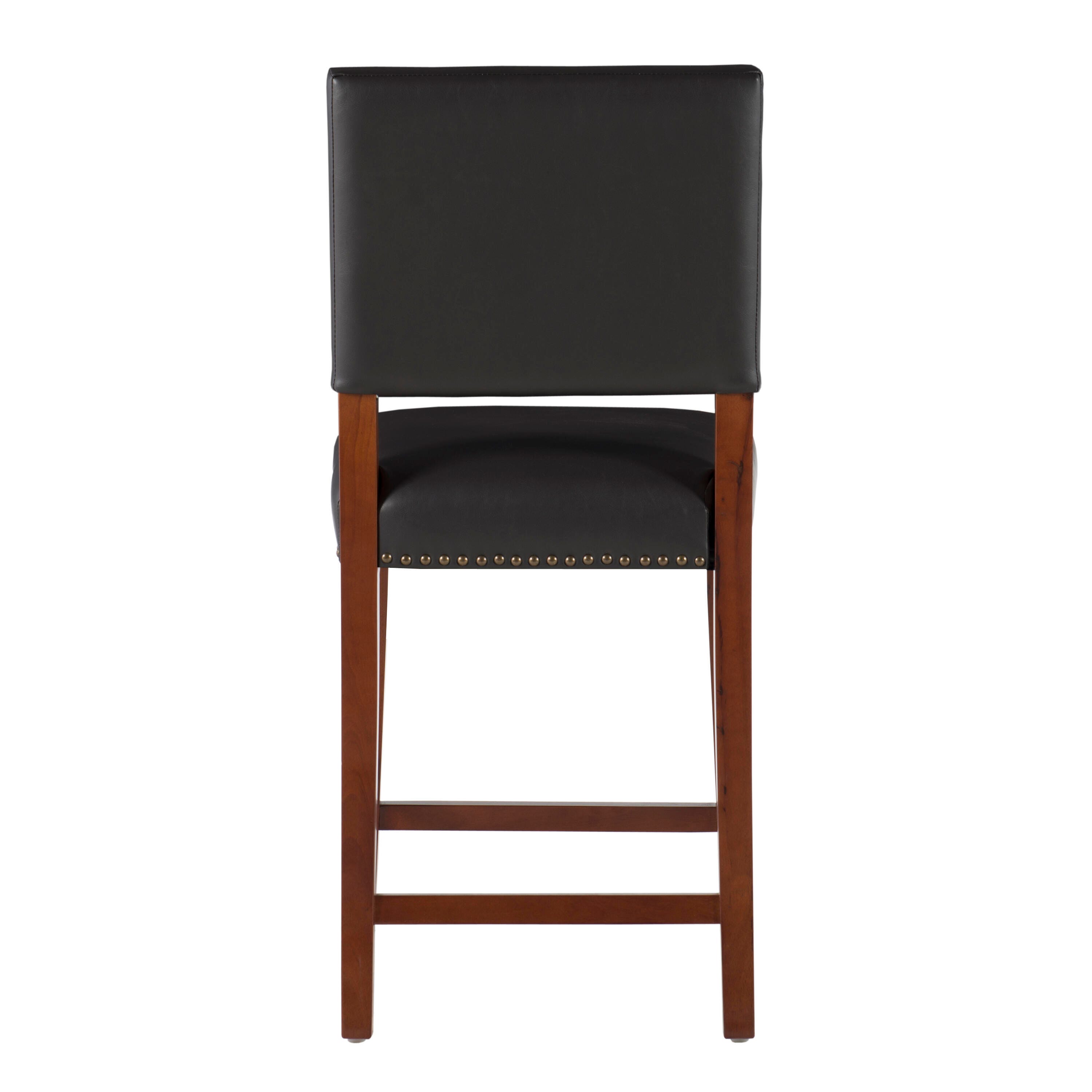 Linon Brook Counter Stool, Black, large