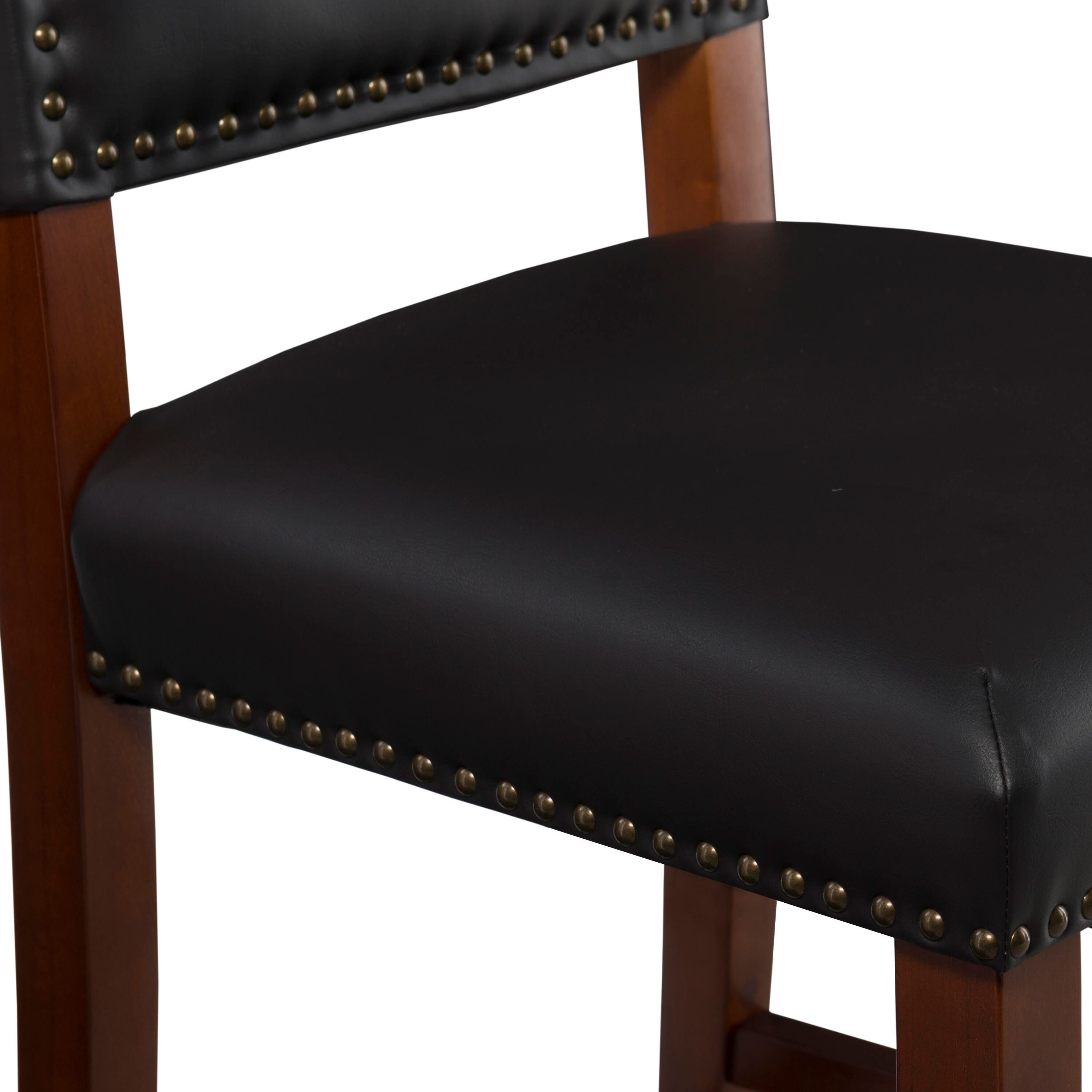 Linon Brook Counter Stool, Black, large
