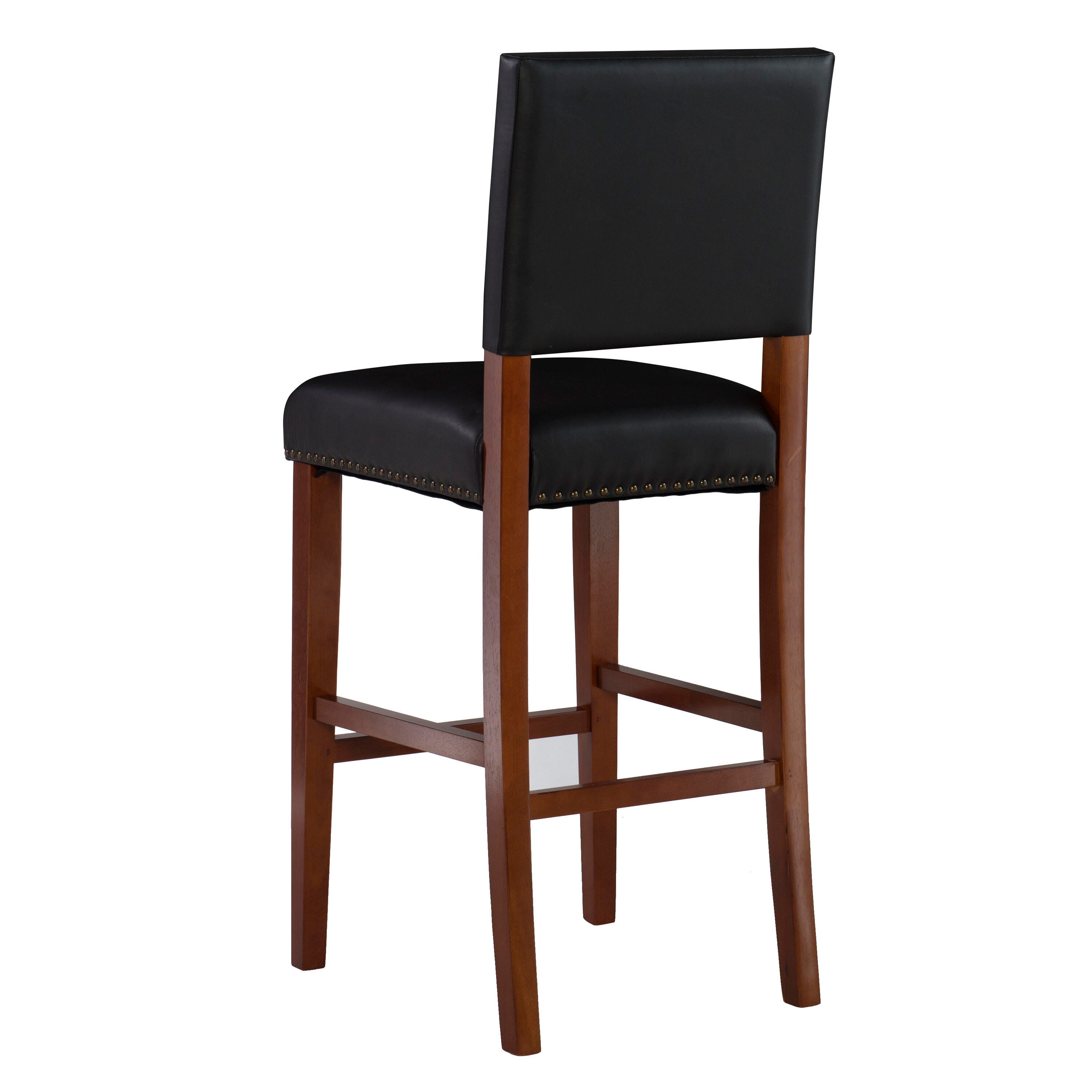 Linon Brook Bar Stool, Black, large