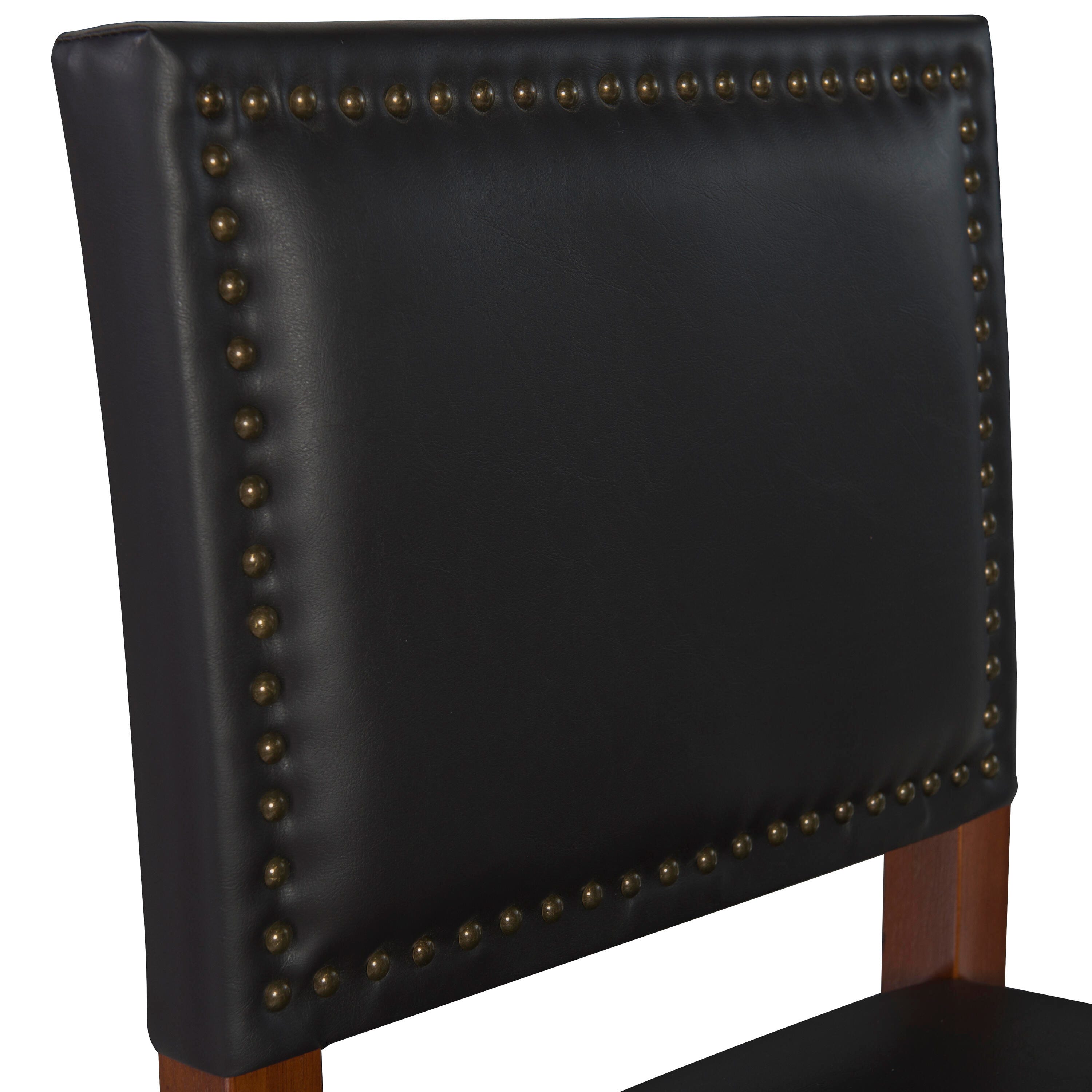 Linon Brook Bar Stool, Black, large