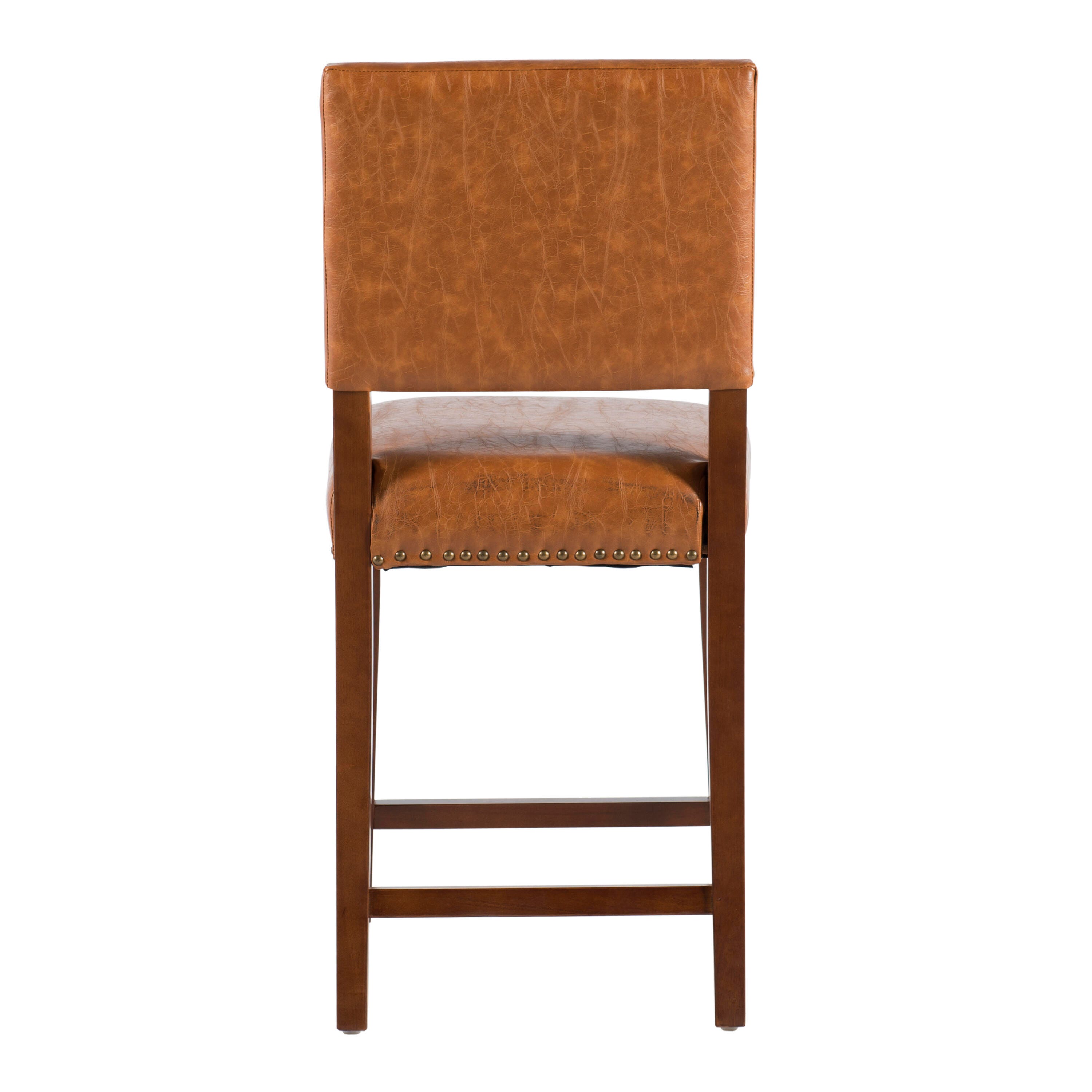 Linon Brook Counter Stool, Brown, large