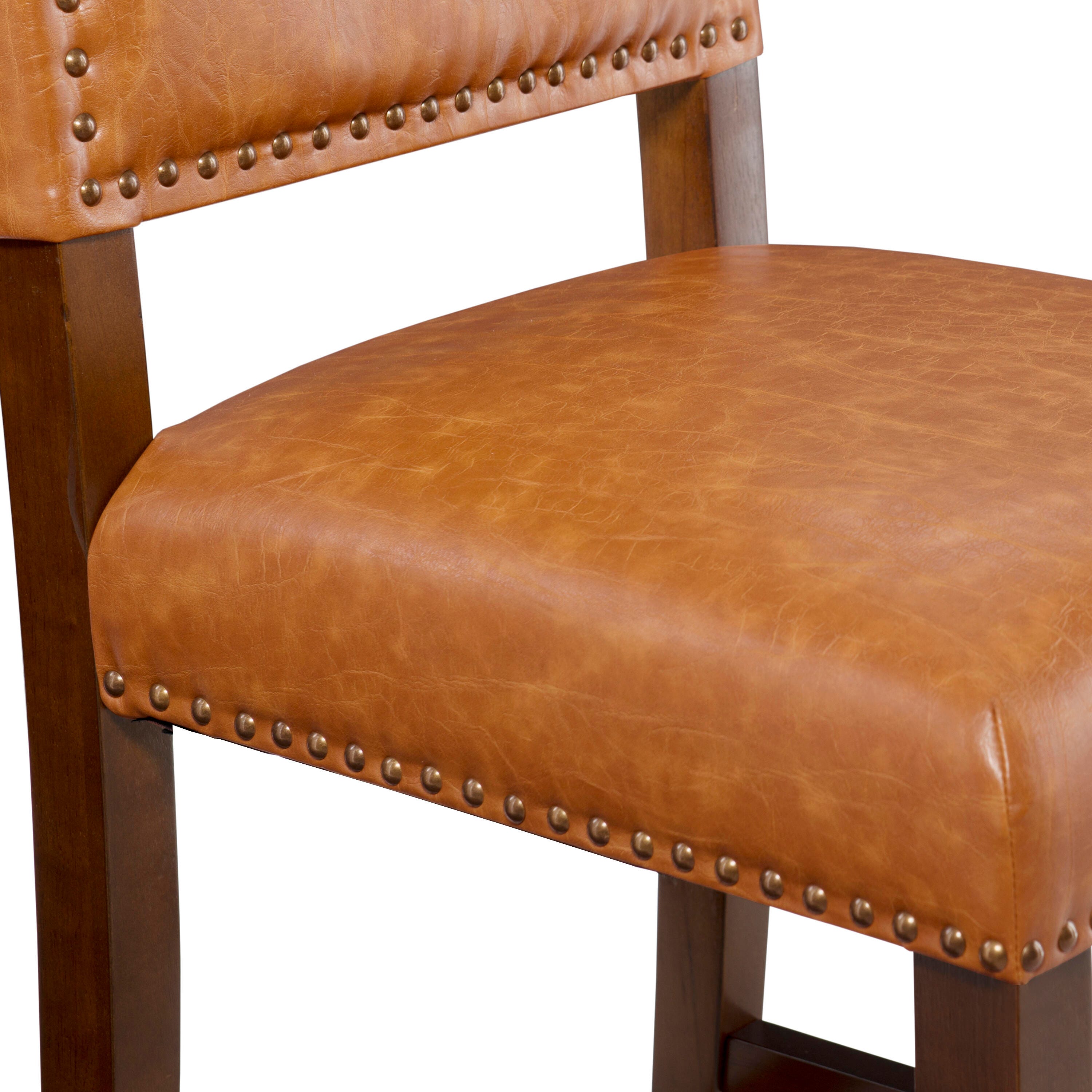 Linon Brook Counter Stool, Brown, large