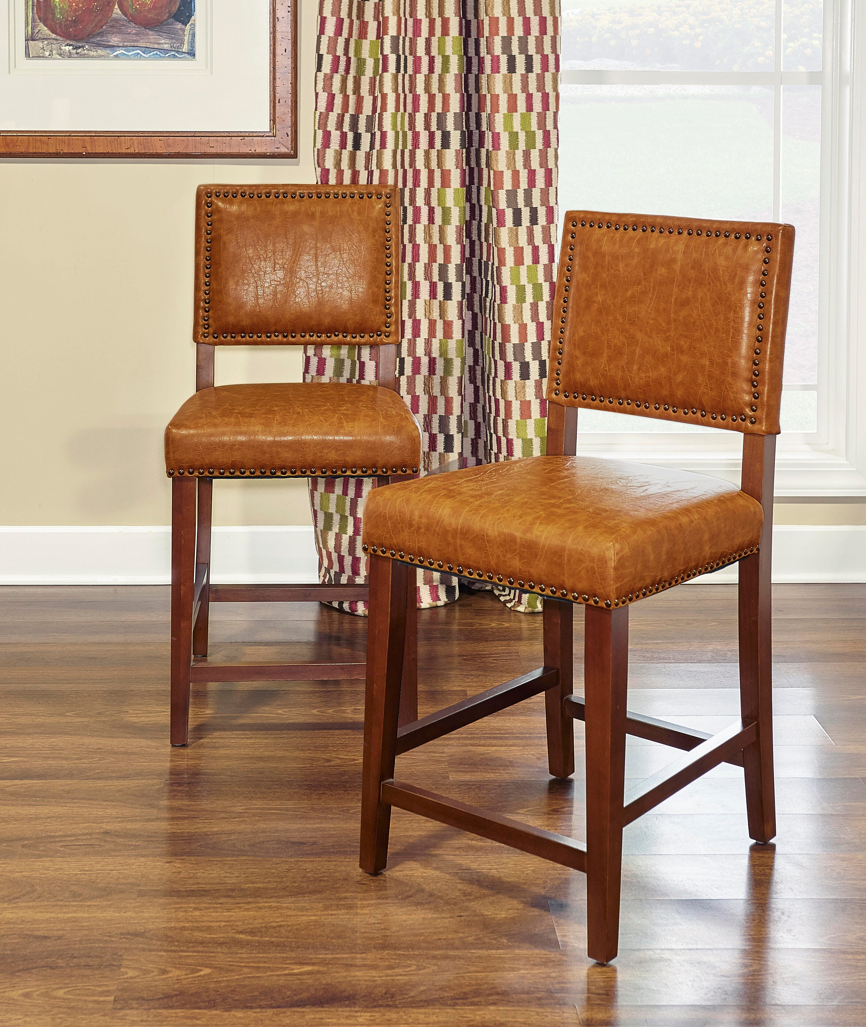 Linon Brook Counter Stool, Brown, large