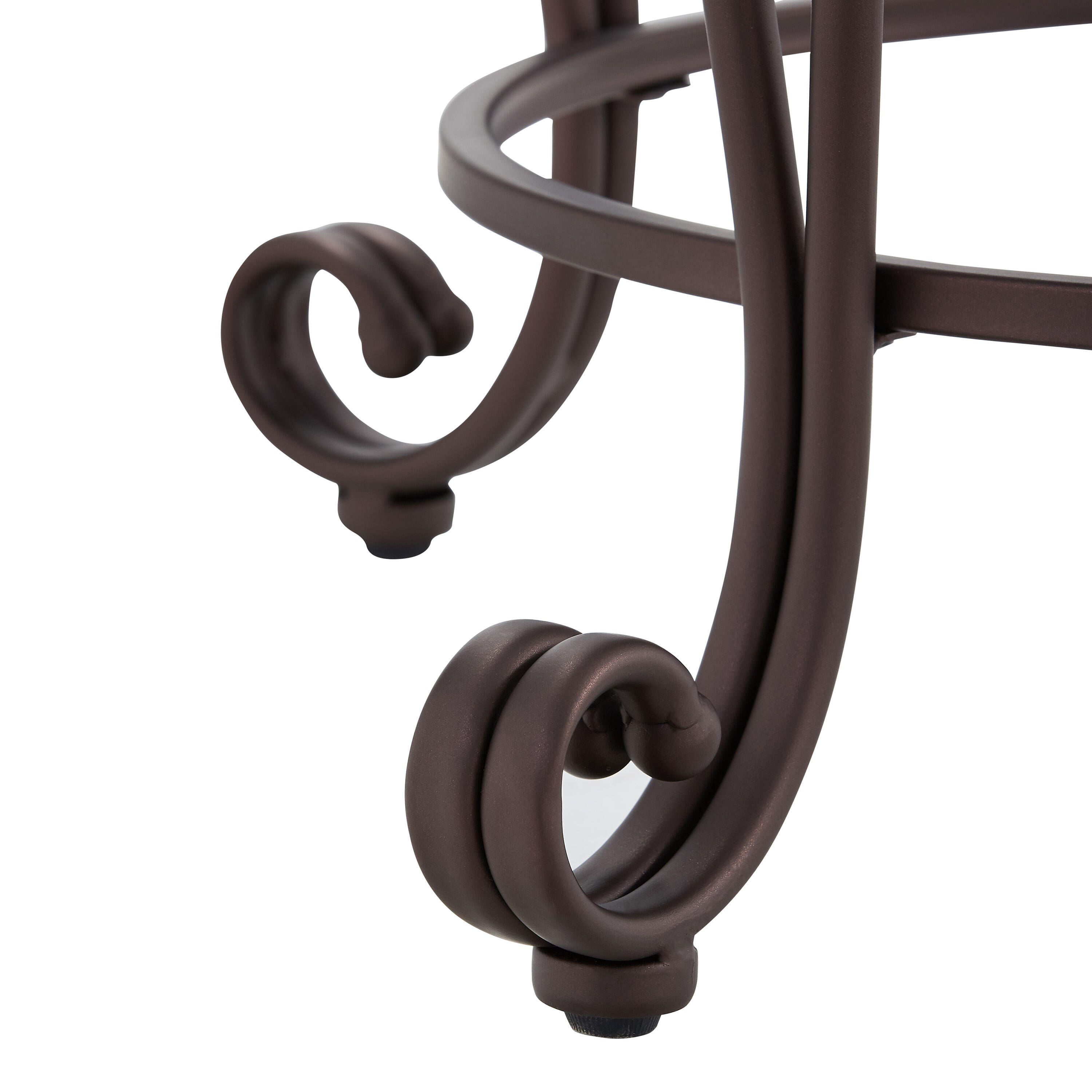 Linon Gathered Back Counter Stool, Brown, large