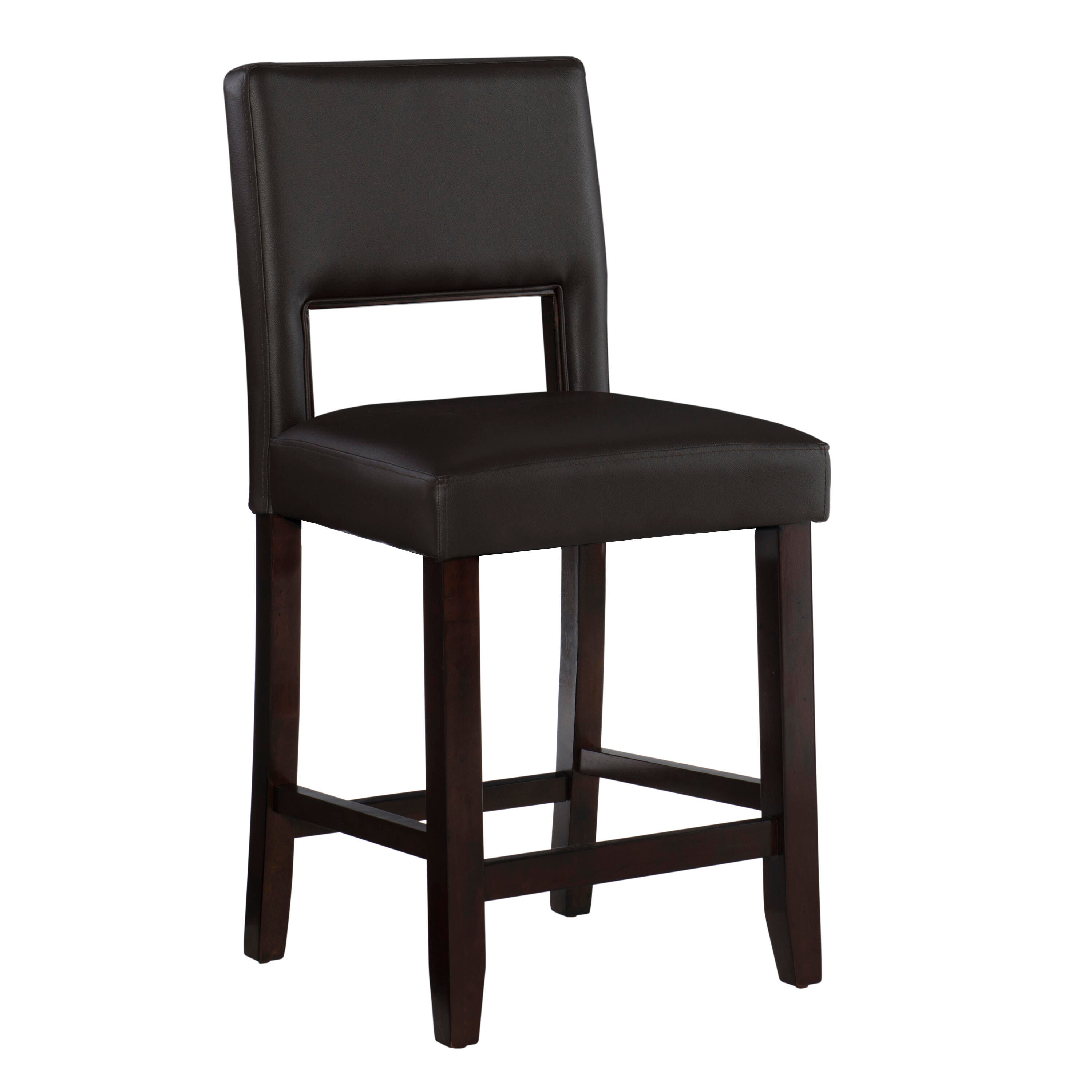 Linon Vega Counter Stool, Espresso, large