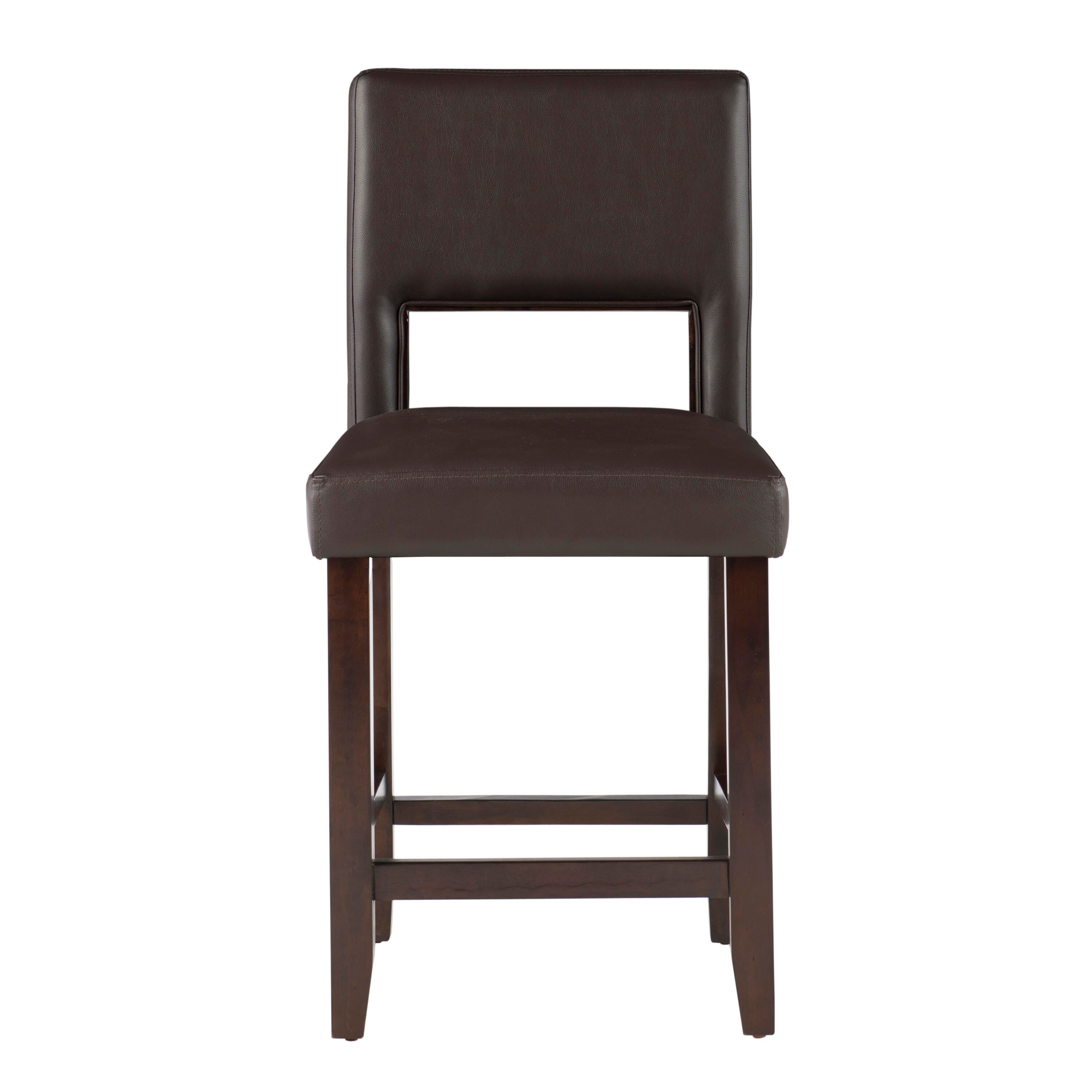 Linon Vega Counter Stool, Espresso, large