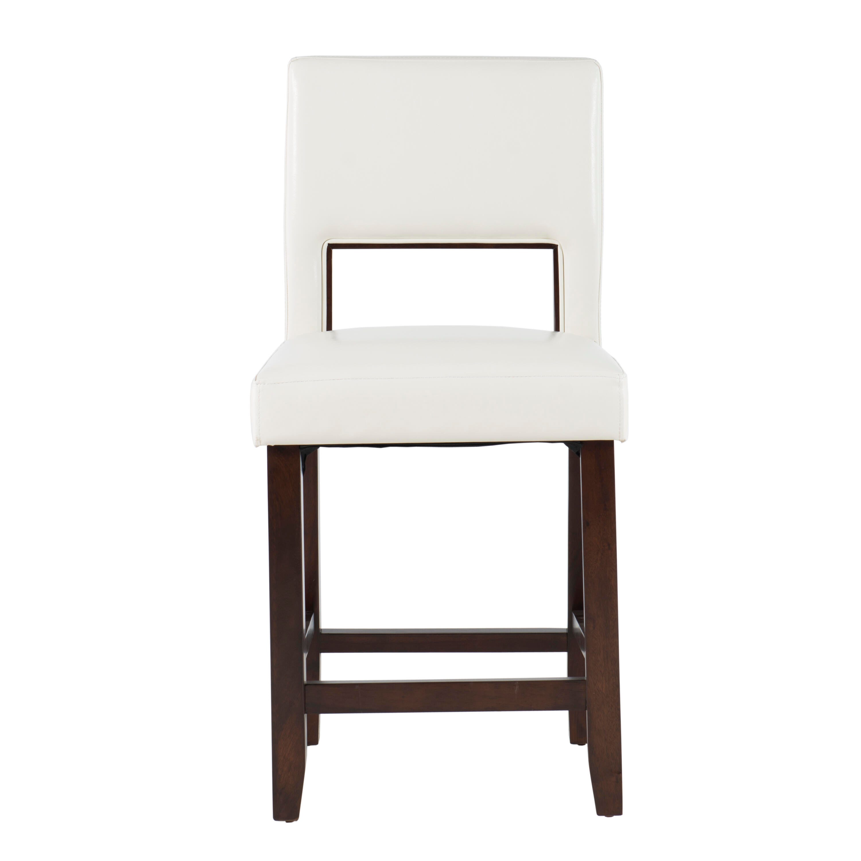 Linon Vega Counter Stool, White, large