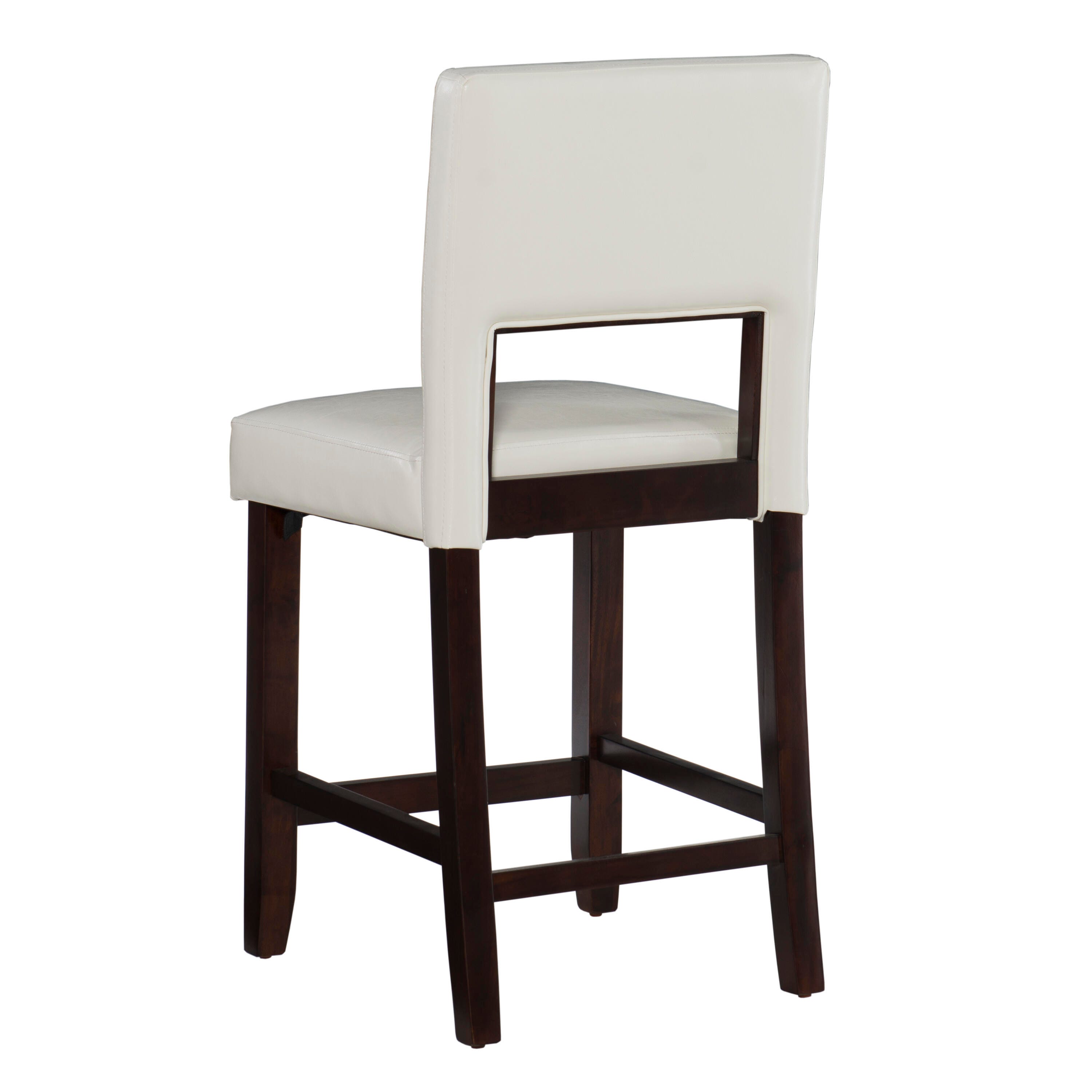 Linon Vega Counter Stool, White, large