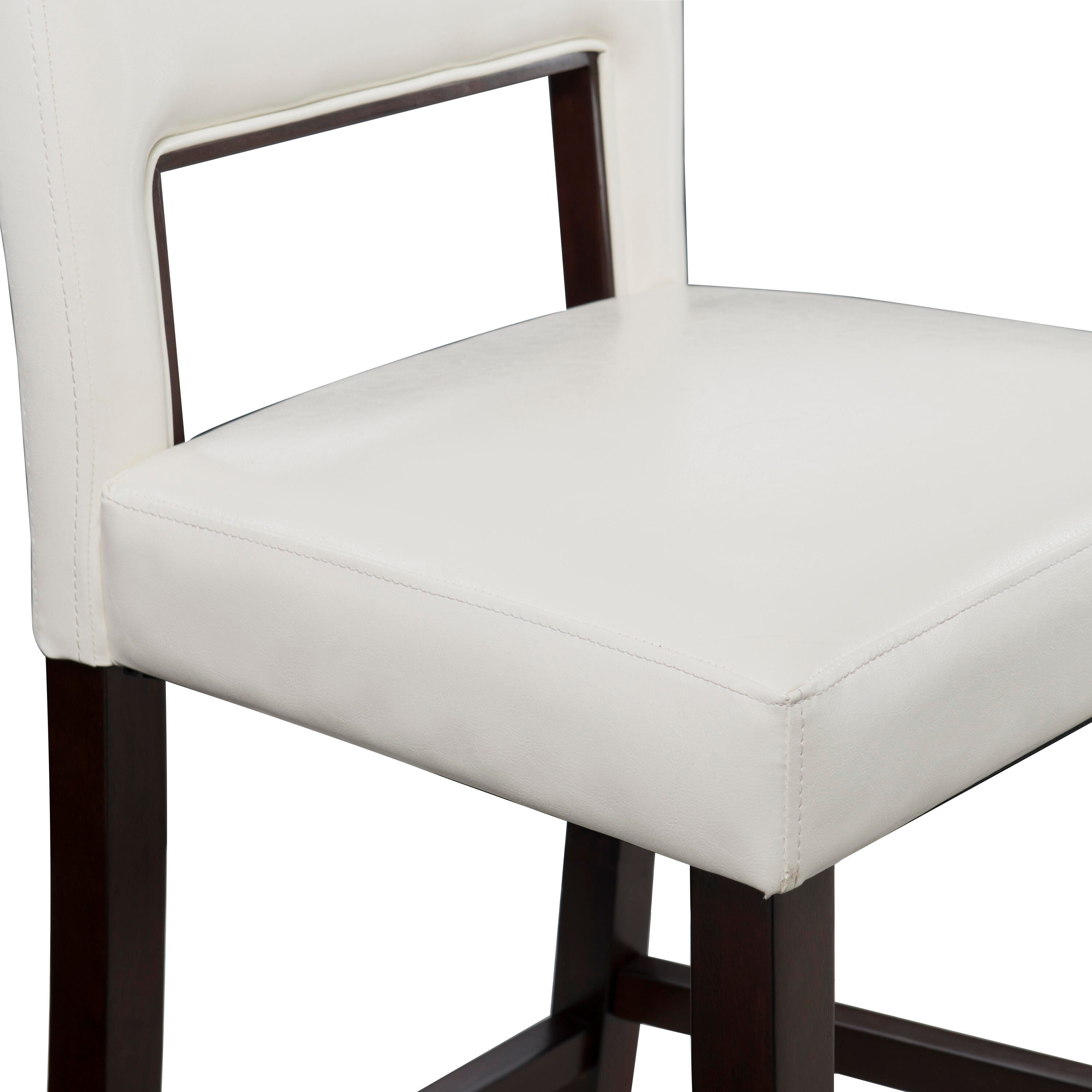 Linon Vega Counter Stool, White, large