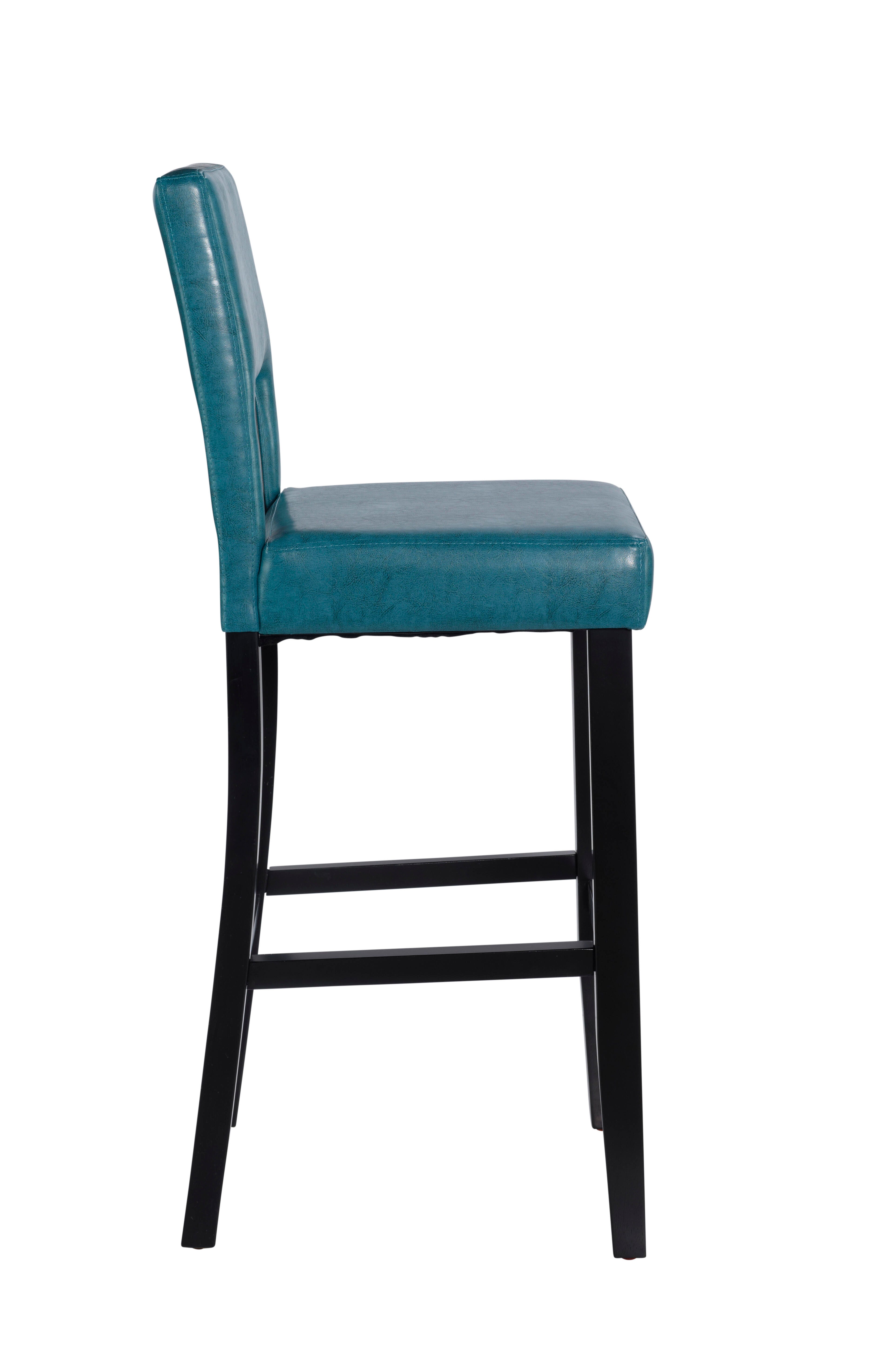 Linon Vega Bar Stool, Blue, large